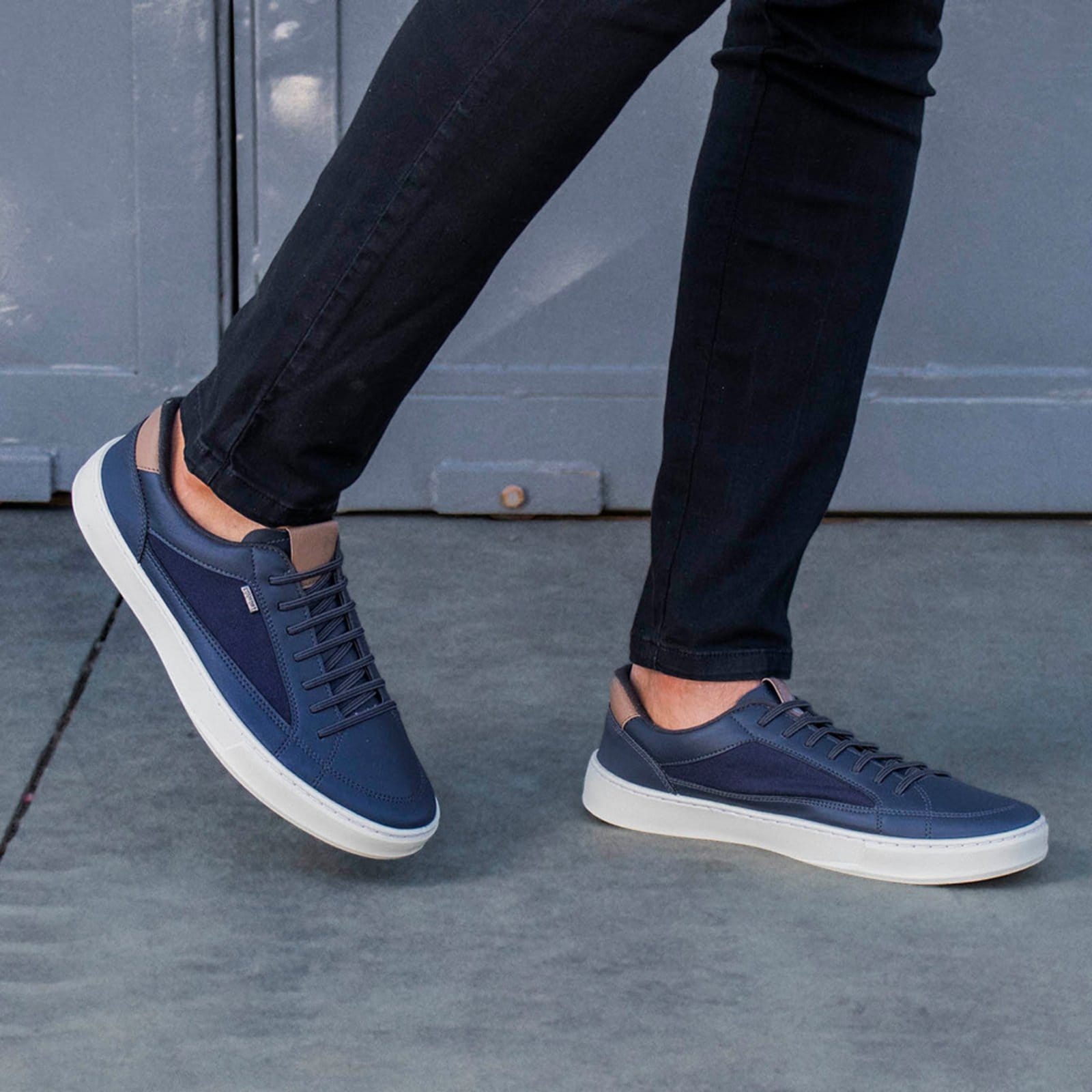 Tênis Masculino Bredeni Casual Sapatênis Confortável Estiloso Versátil Trabalho Dia A Dia Leve Macio Marinho