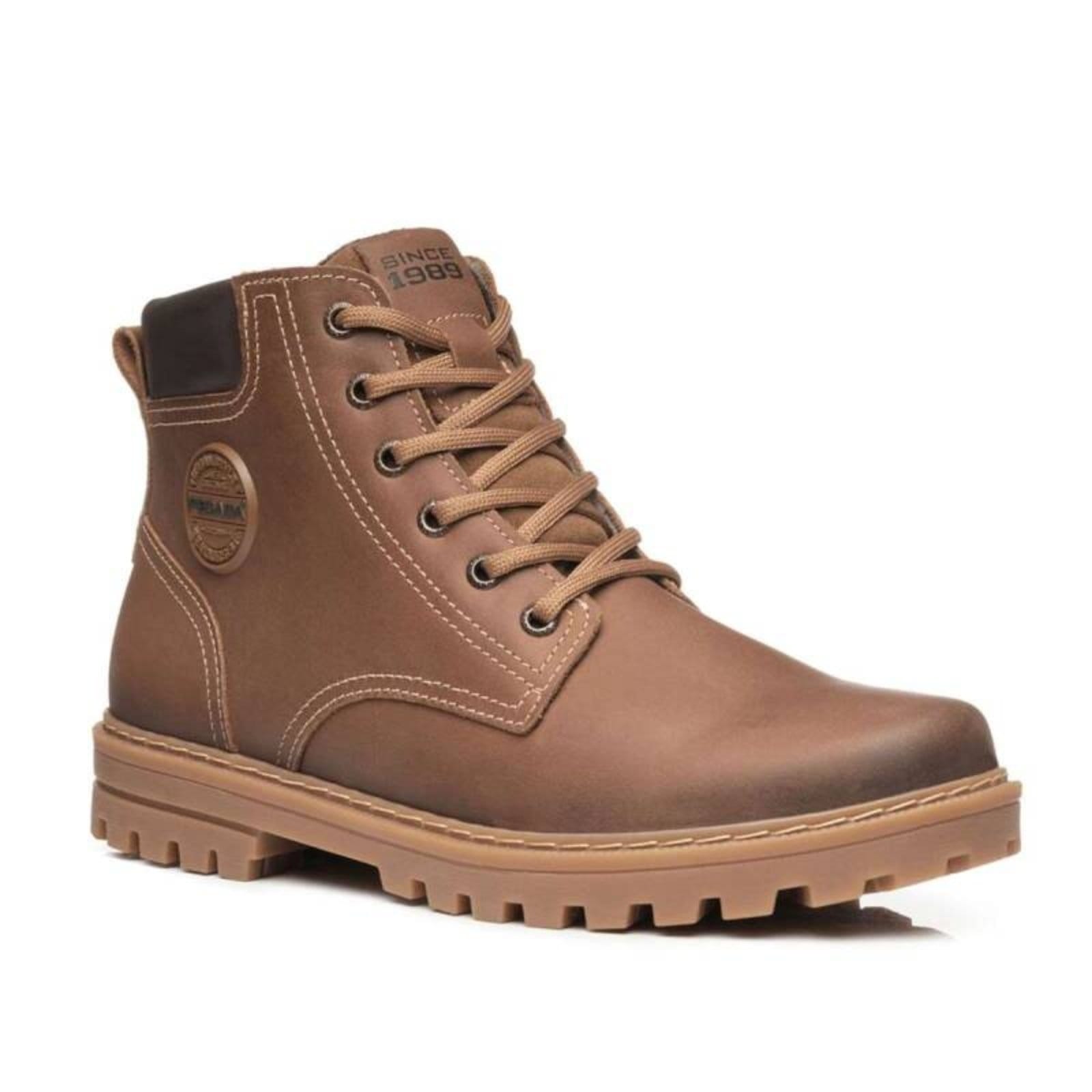 Vista 2 Bota Pegada Casual em Couro - Masculina PEGADA marrom