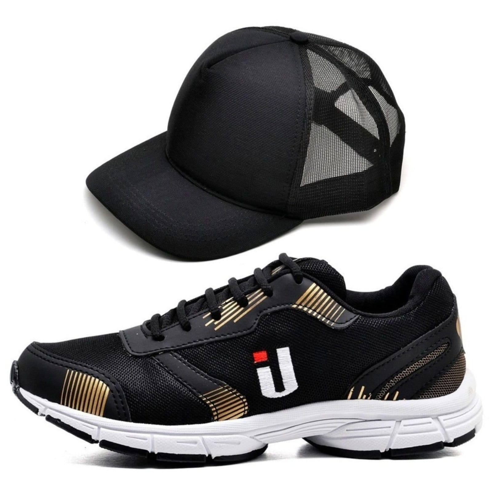 Tênis Casual Masculino Academia Corrida Leve Super Resistente Lançamento com Mais Boné Promoção