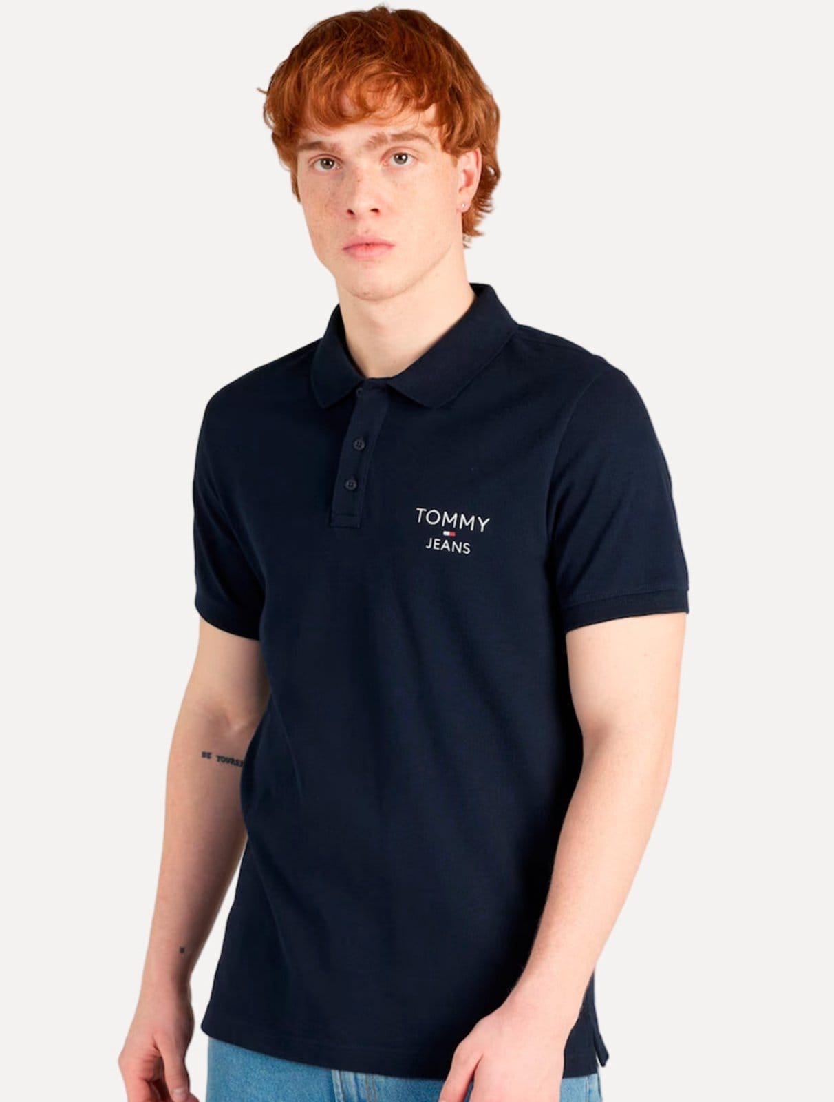 Polo Tommy Jeans Masculina Regular Corp Chest