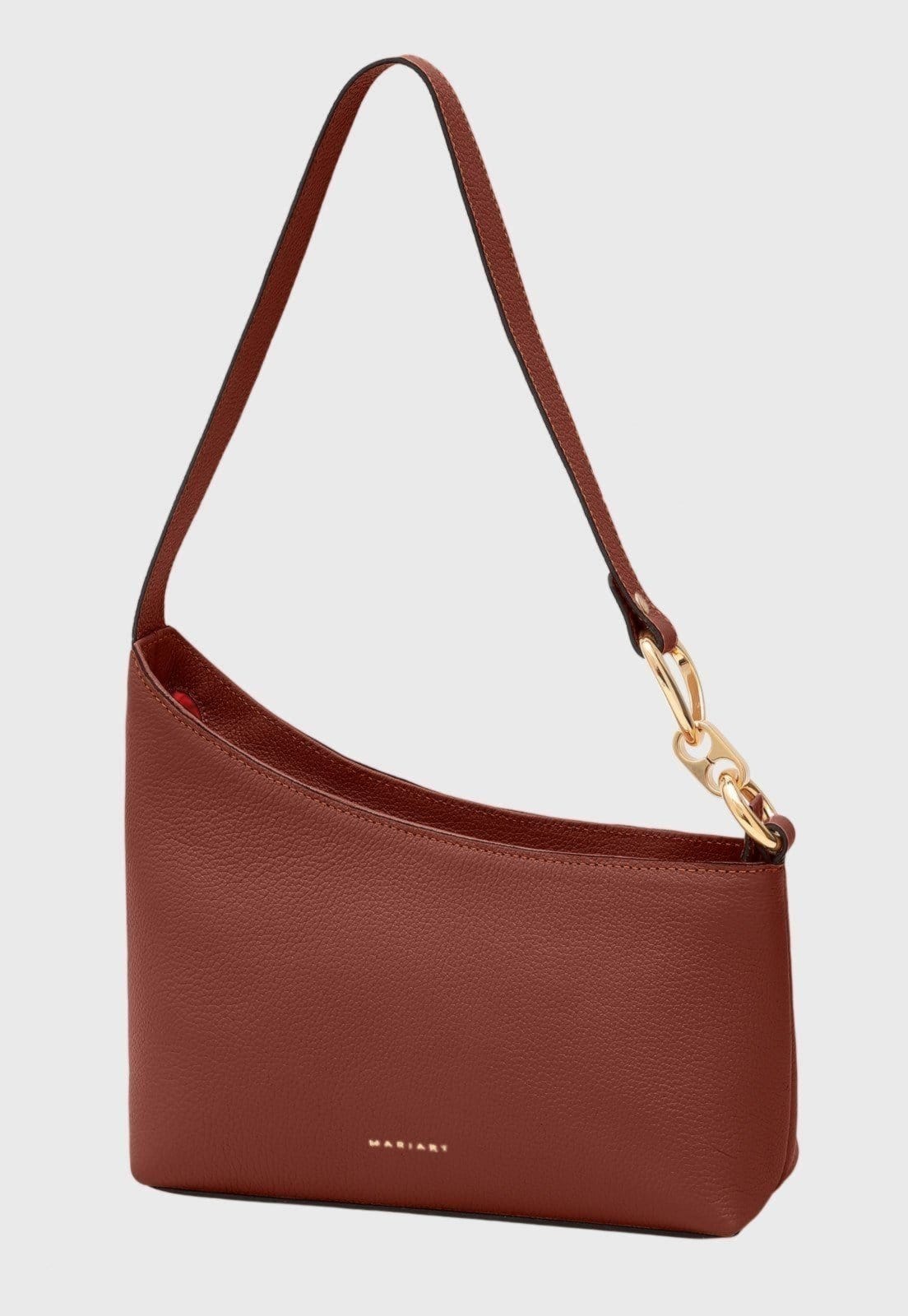 Bolsa Shoulder Couro Mariart Lírio Terracota