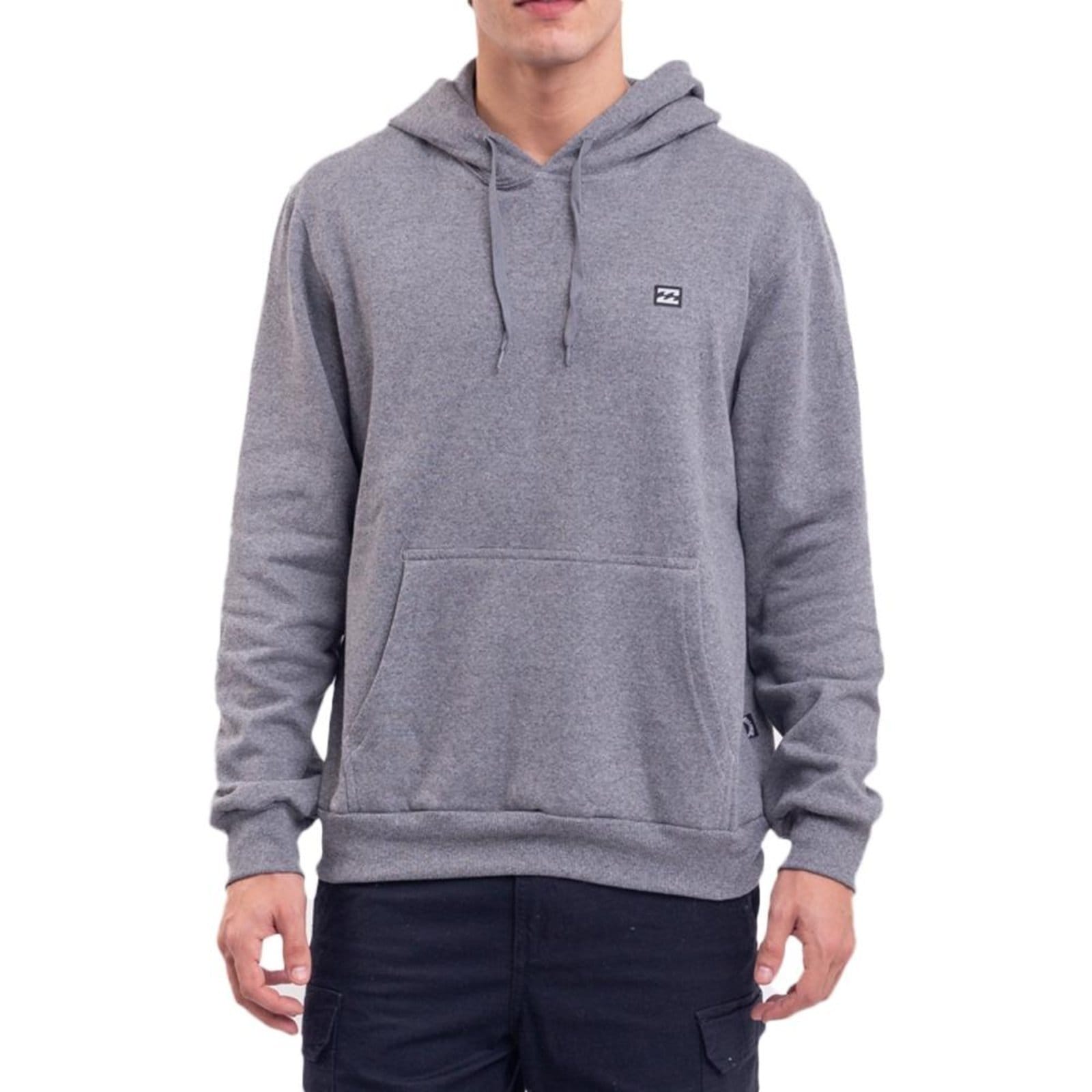 Moletom Billabong Canguru All Day II WT23 Cinza Medio Mescla