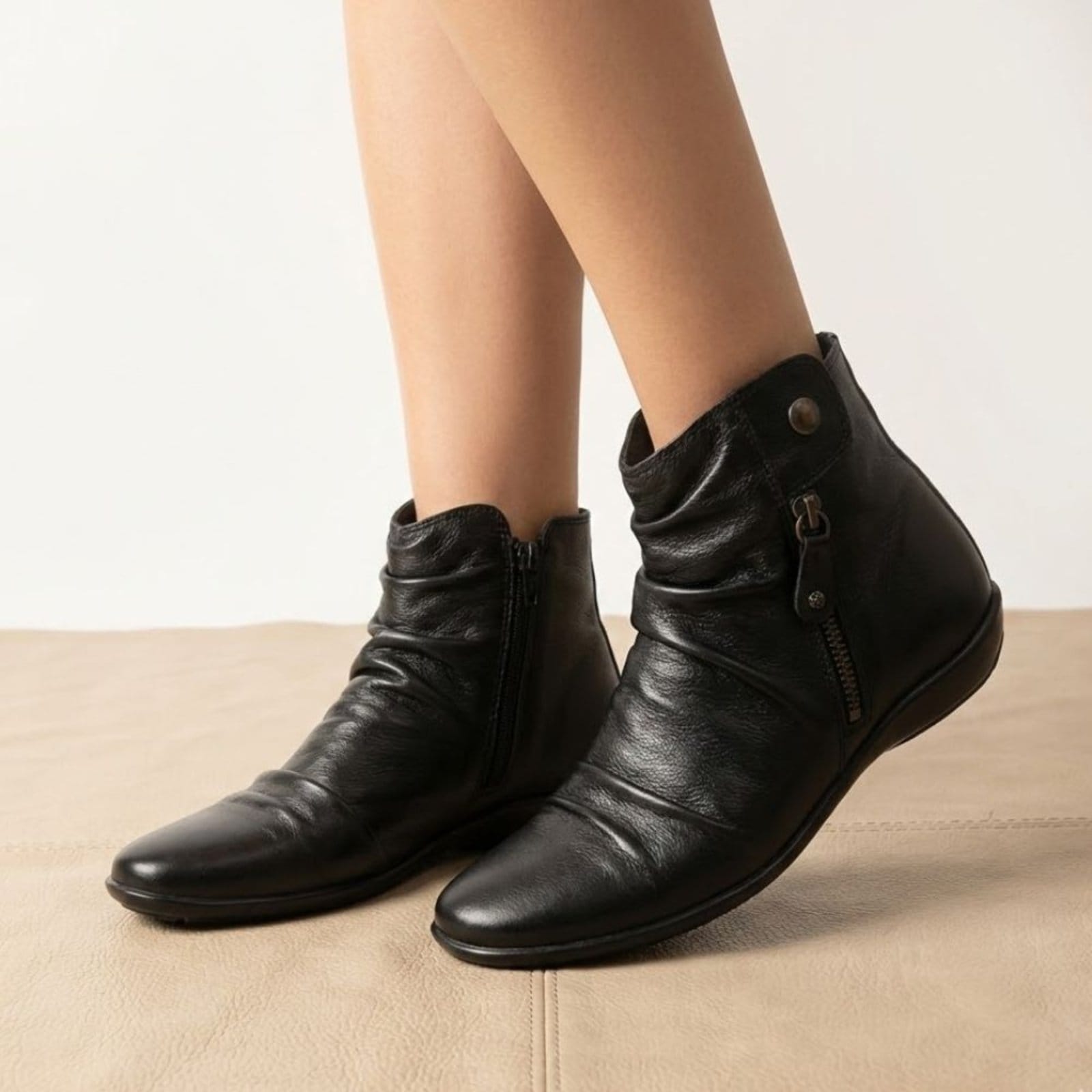 Vista 2 Bota Angel Couro ANG867 Perlatto preto