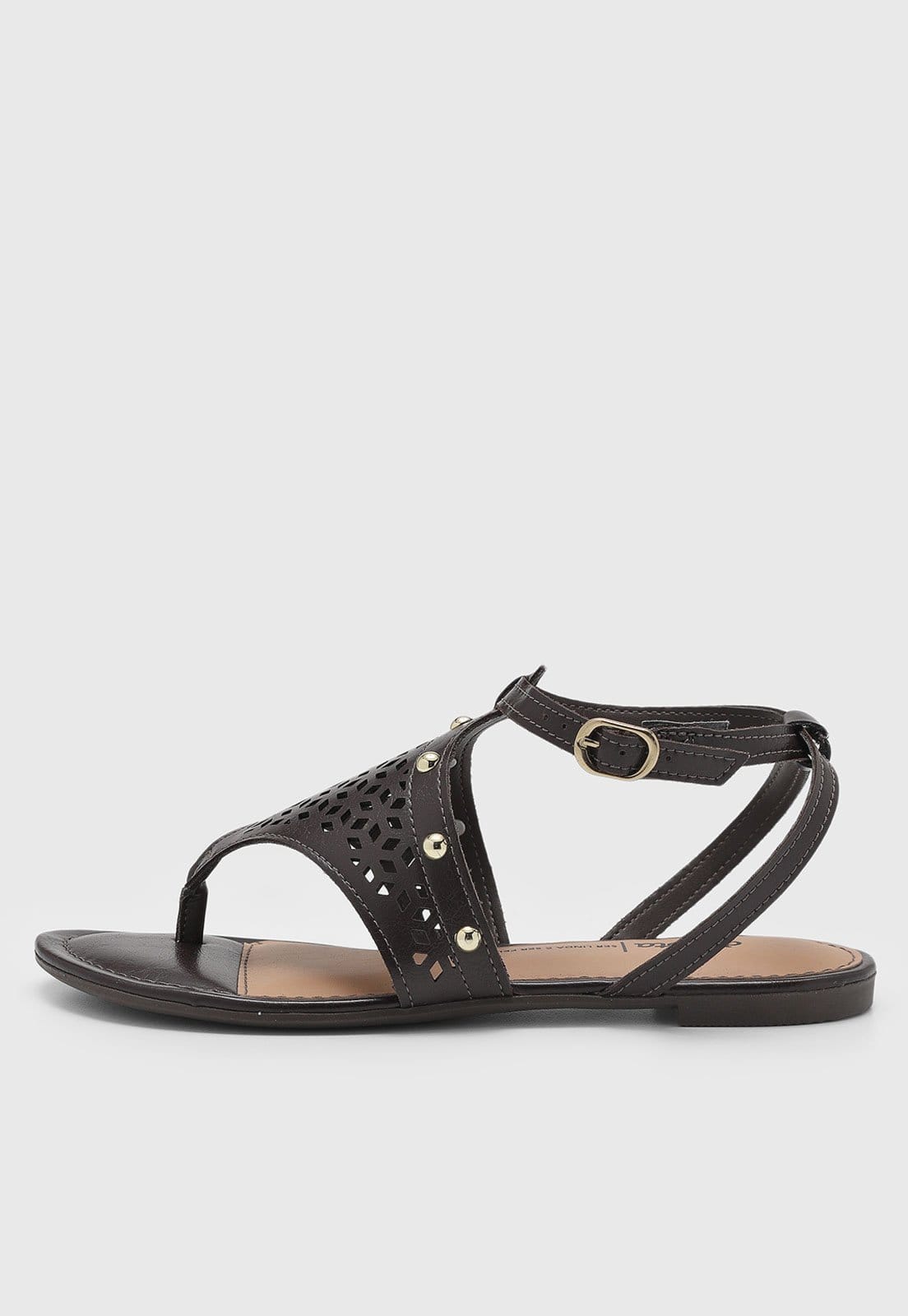 Rasteira Feminina Dakota Fechada Geométrica