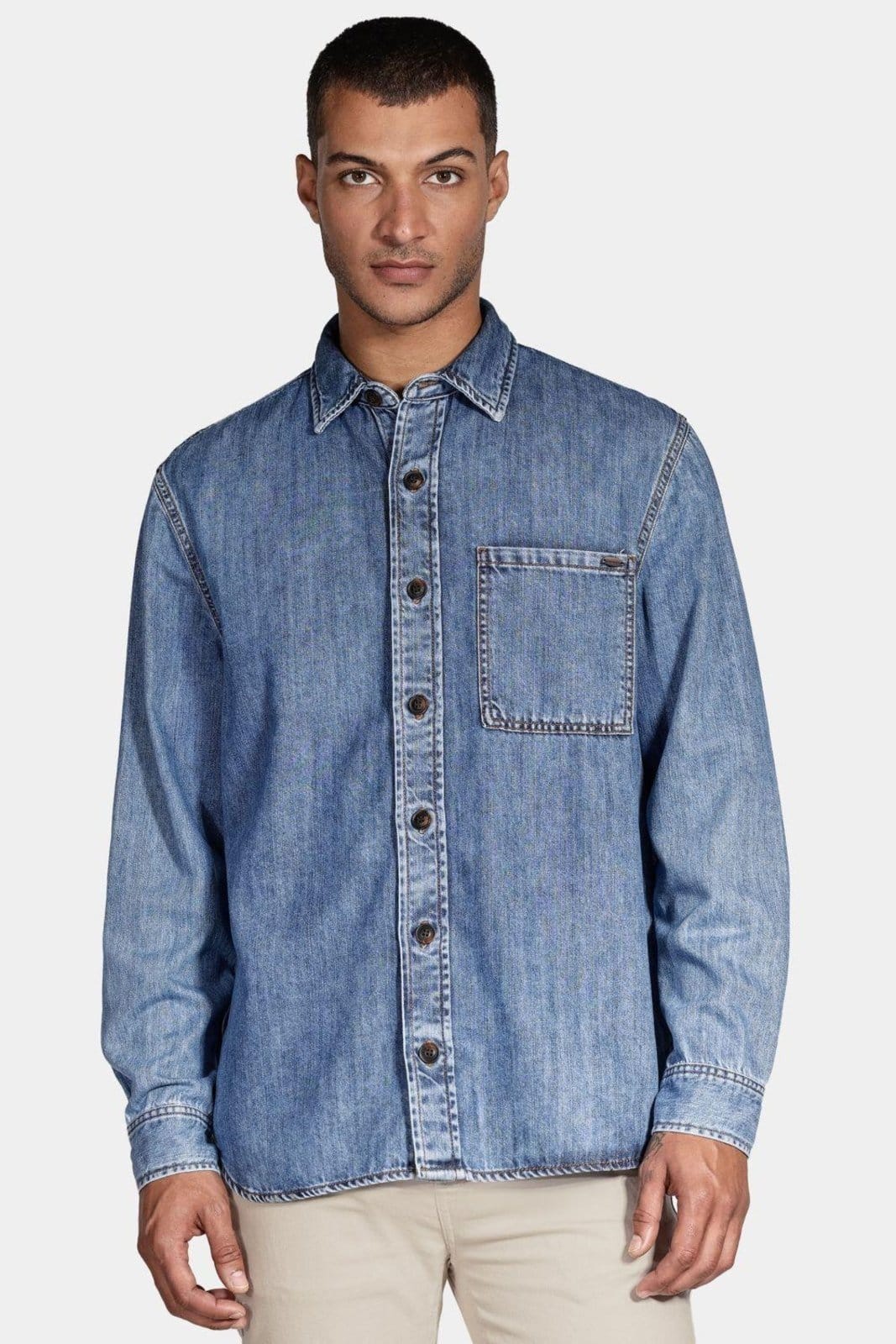 Camisa Aramis Manga Longa Overshirt Jeans