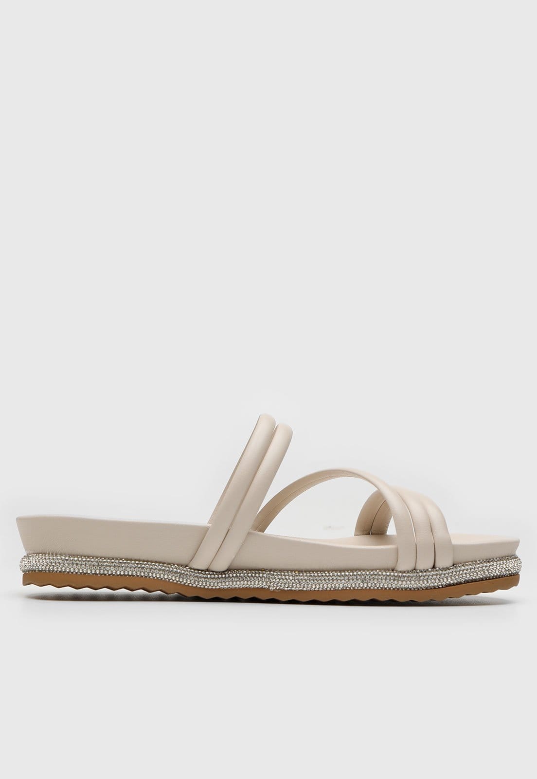 Vista 2 Sandália Flat Via Marte Hotfix Off-White VIA MARTE off-white white