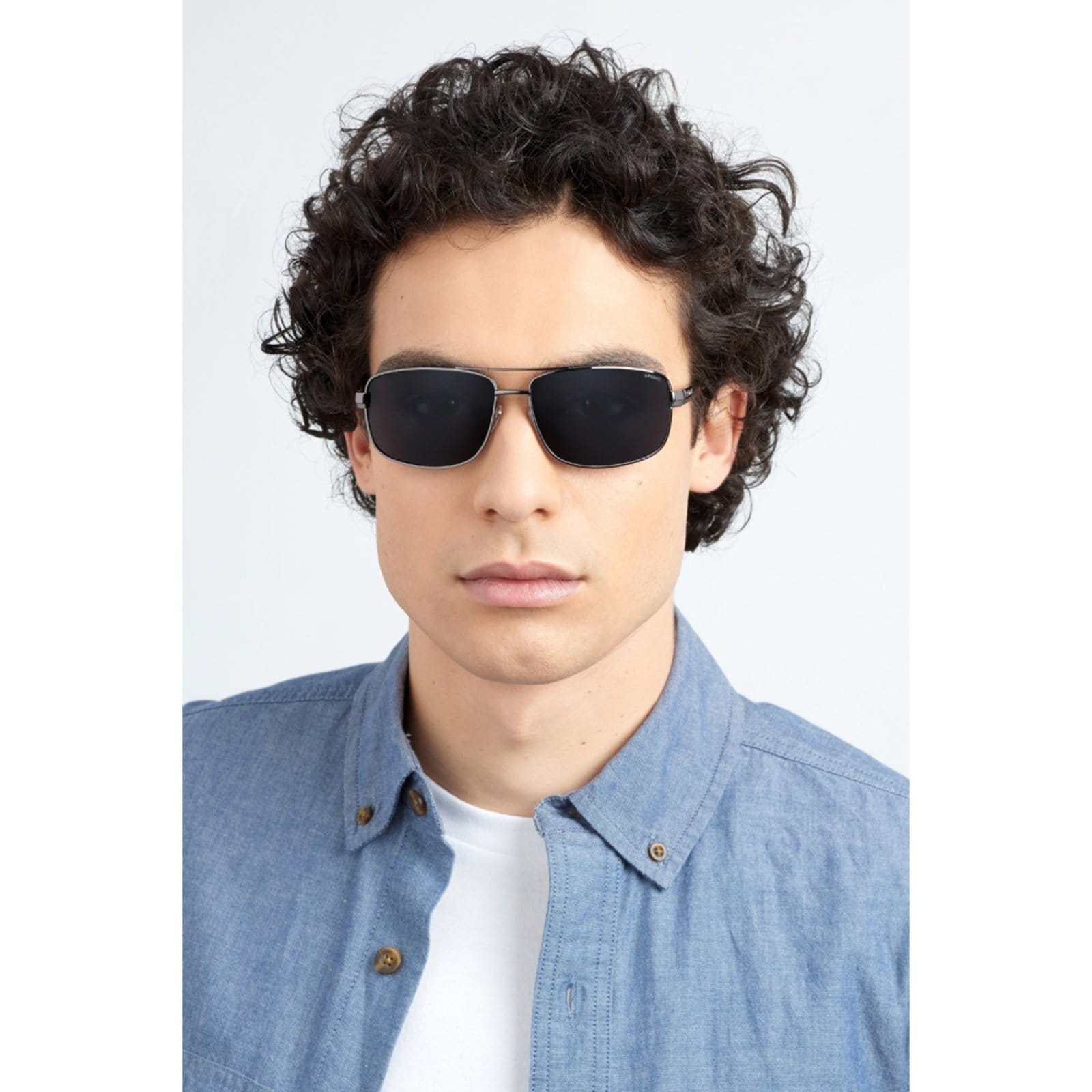 Vista 2 Óculos de Sol Polaroid P4314 A4X 63Y2 Polarizado Polaroid cinza