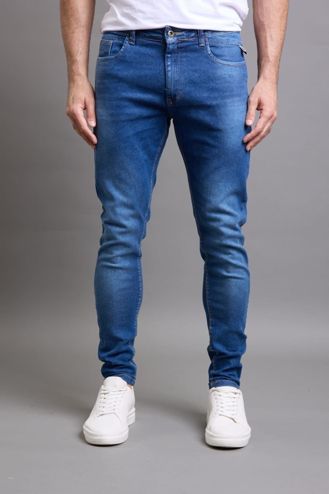 Calça Jeans Masculina Skinny Lavagem Media Dialogo Jeans