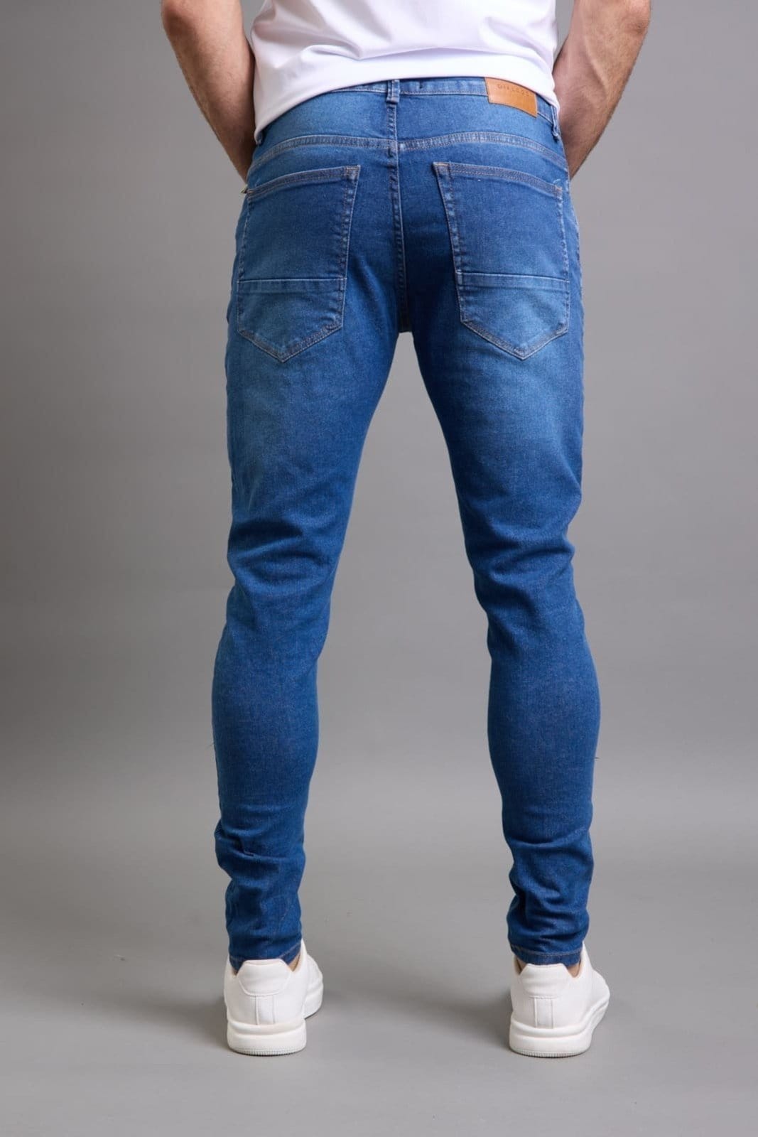 Vista 2 Calça Jeans Masculina Skinny Lavagem Media Dialogo Jeans DIALOGO azul