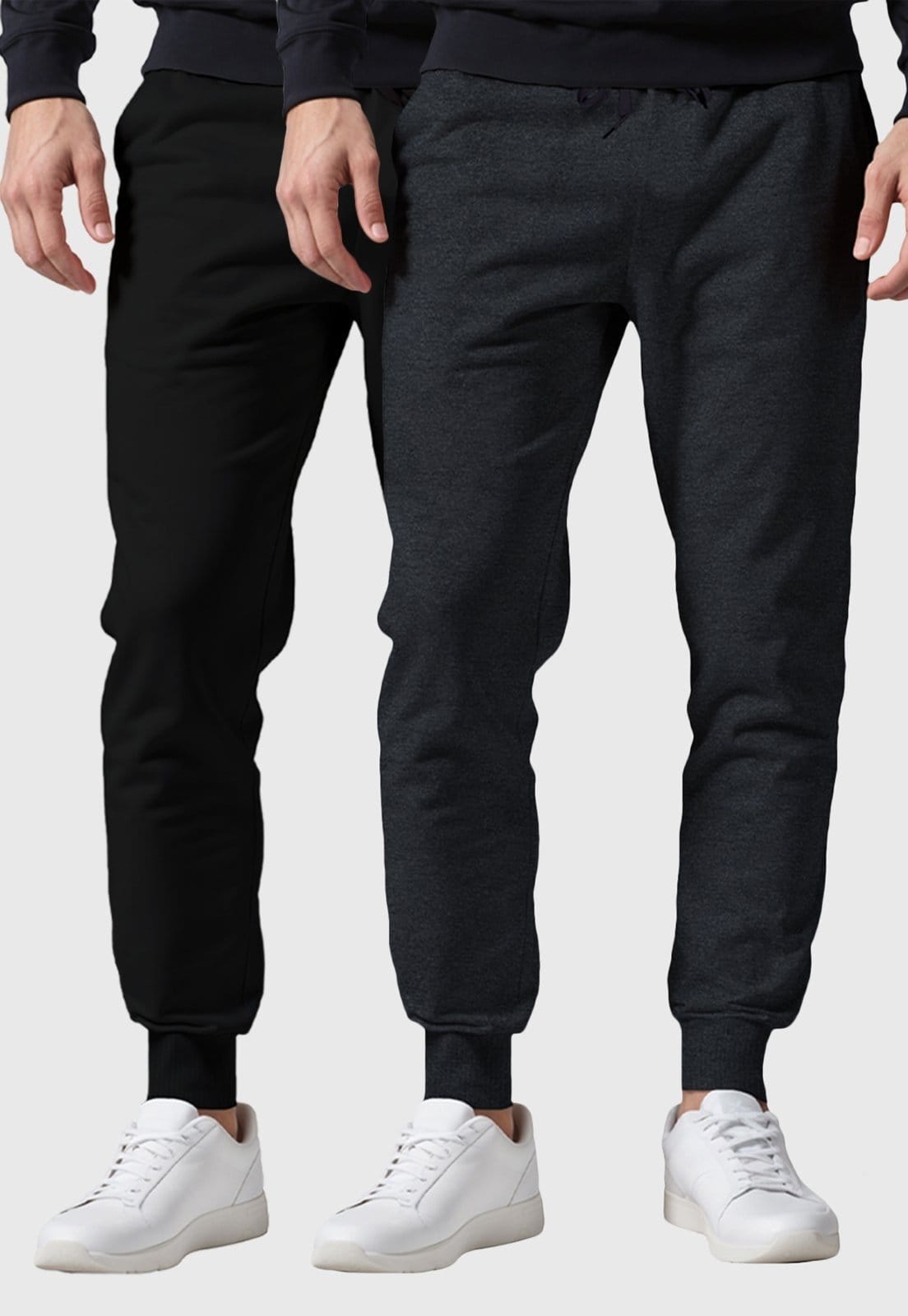 Kit 2 Calças Masculinas Moletom Lisas Benellys Básicas e Chumbo