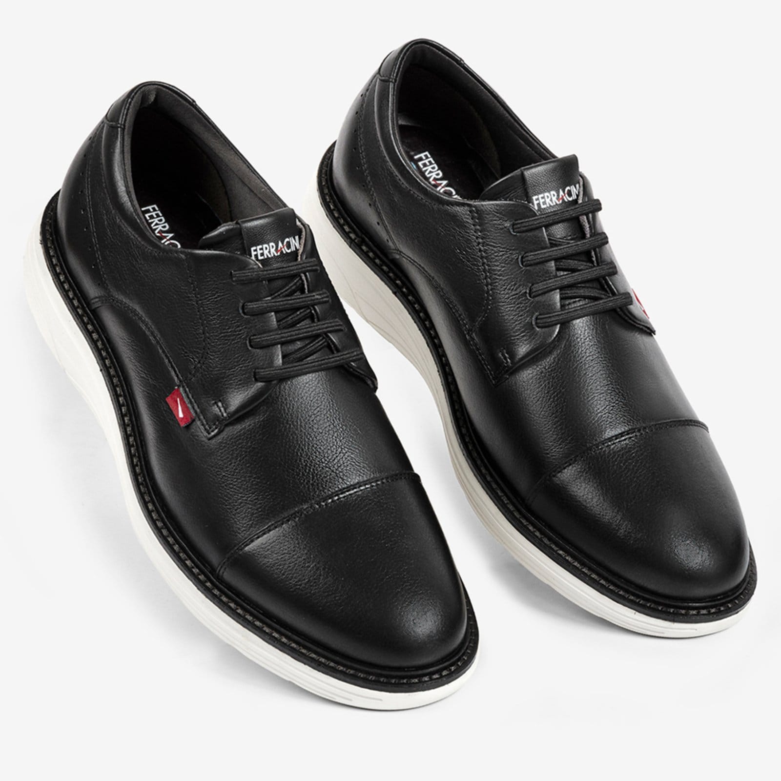 Vista 2 Sapato de Couro Ferracini Full 4566-696G Masculino FERRACINI preto