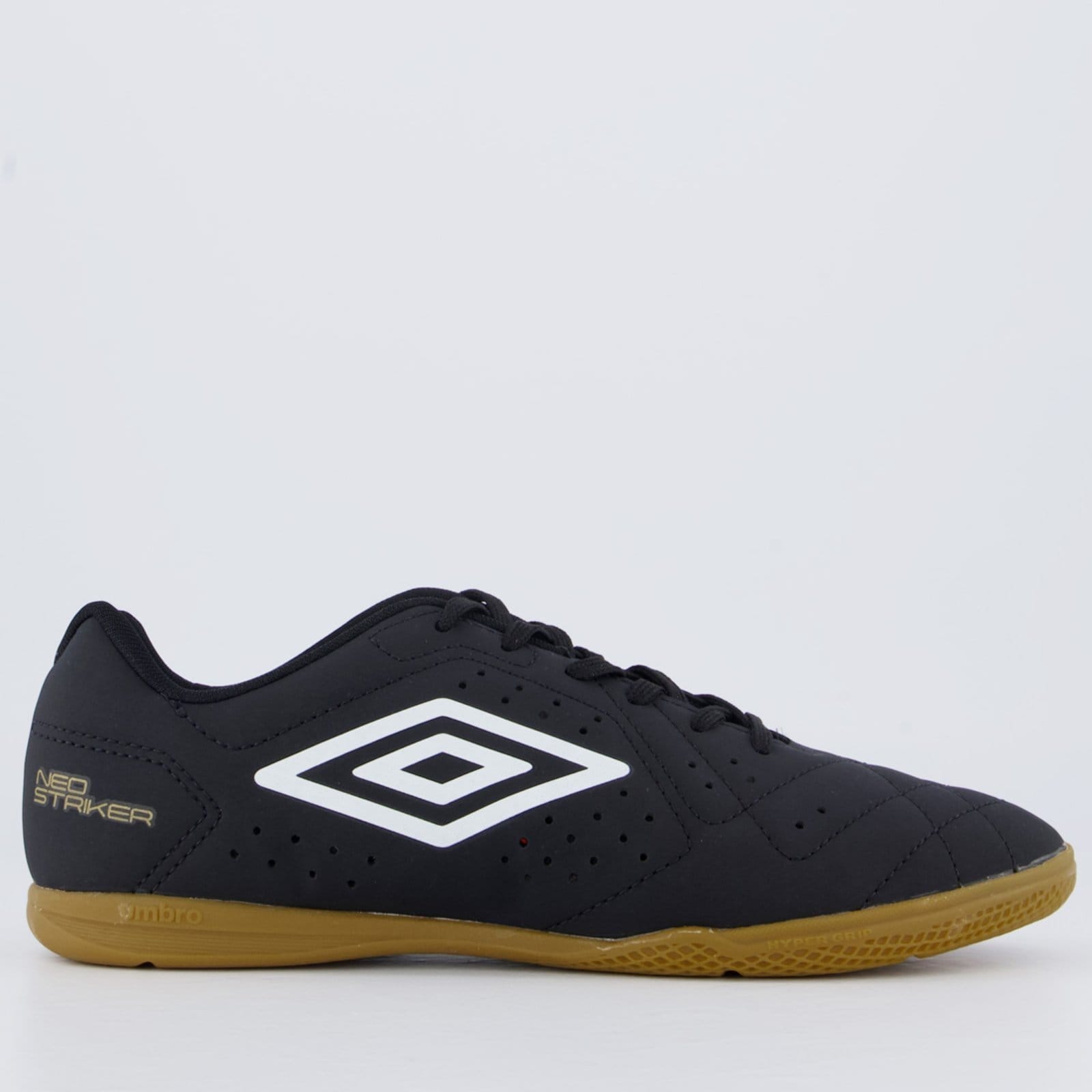 Chuteira Umbro Neo Striker Futsal Preta e Marrom