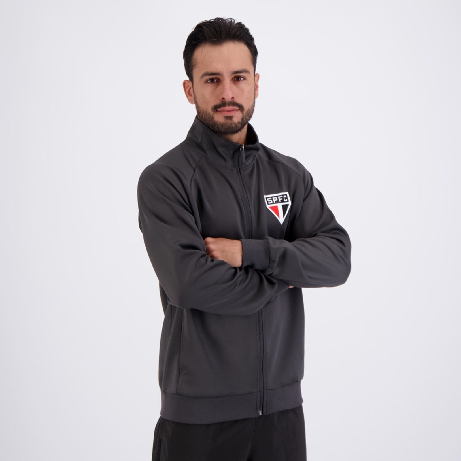 Vista 2 Jaqueta São Paulo Estrutura braziline cinza