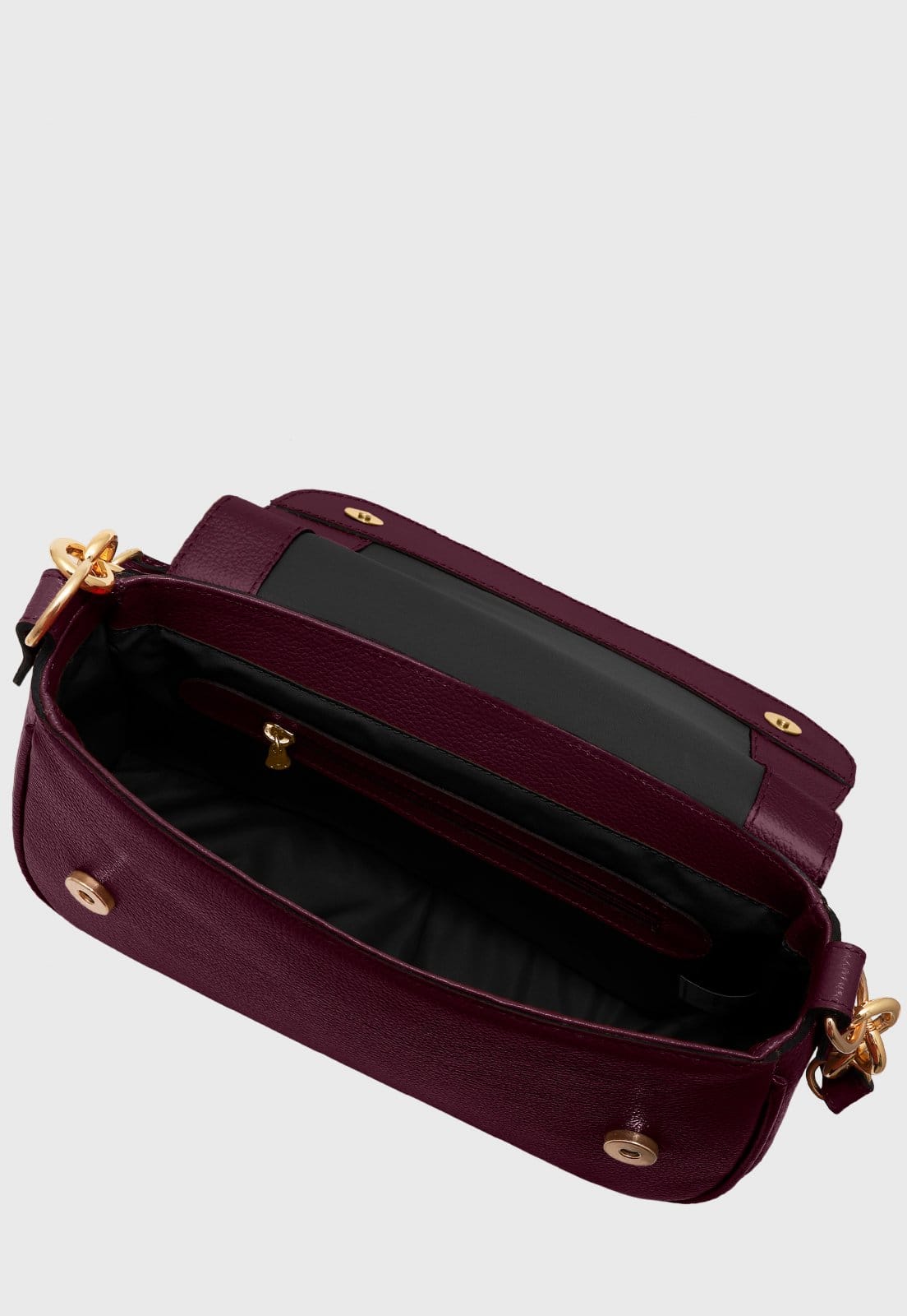 Vista 2 Bolsa Transversal Couro Mariart Mucuripe Rubi Mariart vinho