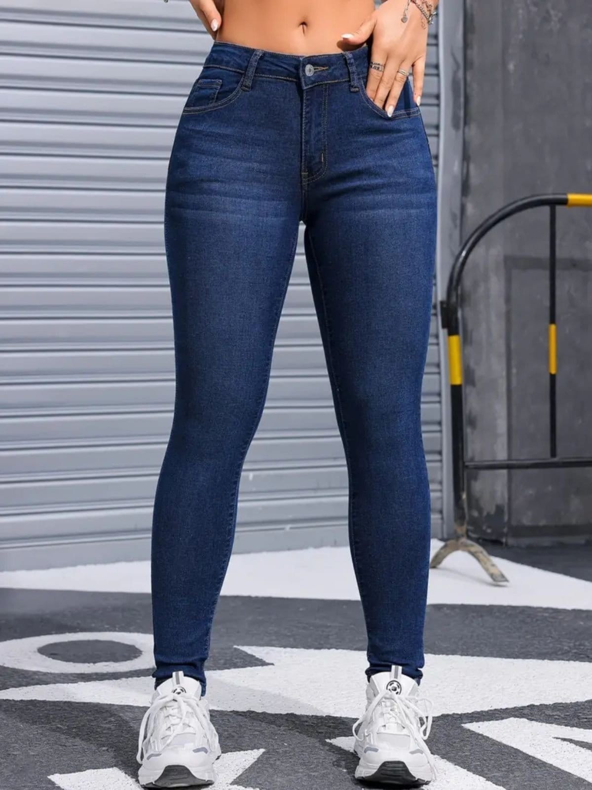 Calça Jeans Skinny Feminina Safira Moda Colada Estonado