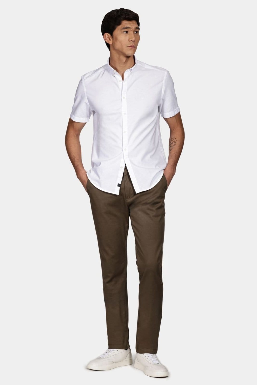 Vista 2 Camisa Aramis Manga Curta Move Slim Branco Aramis incolor