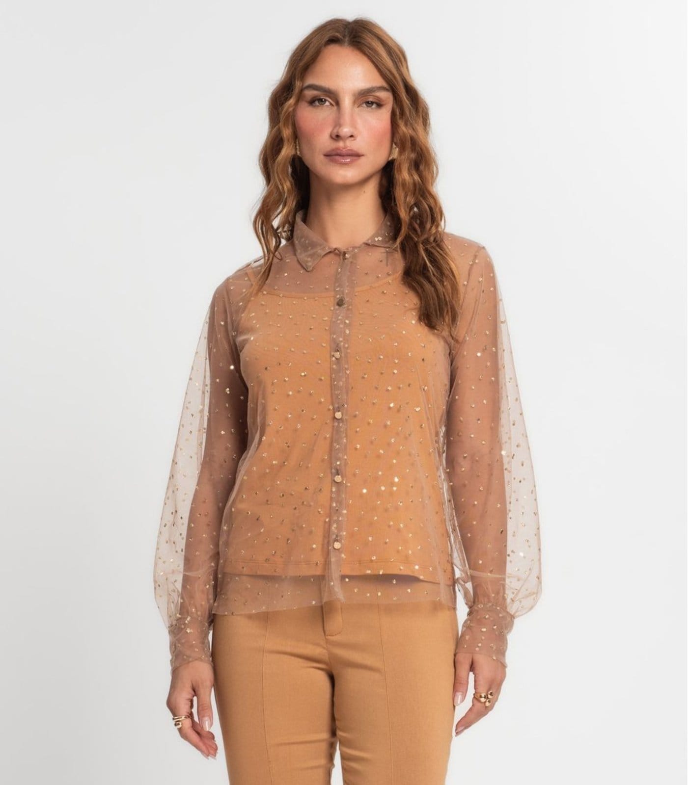 Camisa Manga Longa Com Blusa De Alça Endless