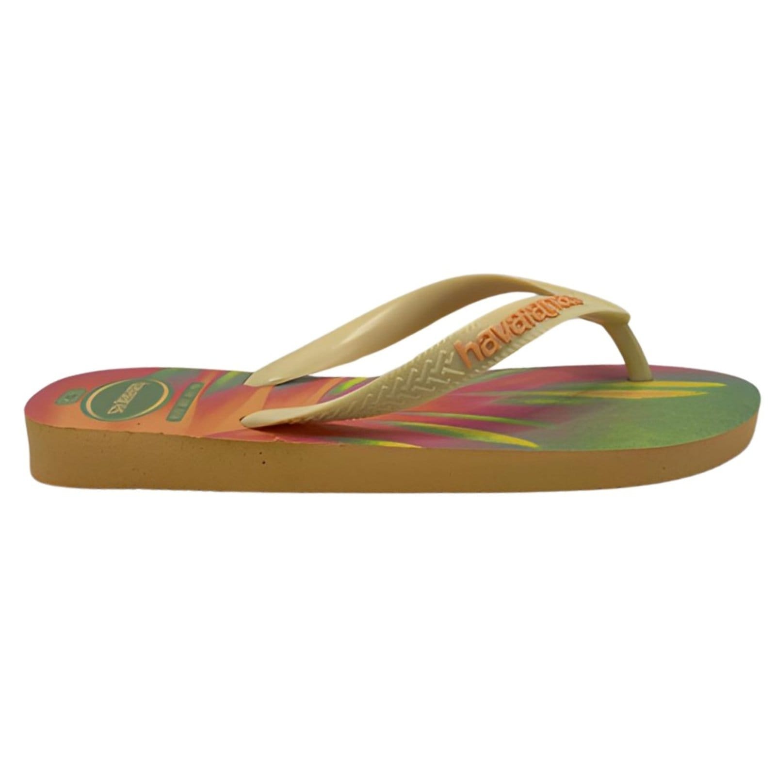 Vista 2 Chinelo Feminino Havaianas Top Fashion Estampa Havaianas laranja