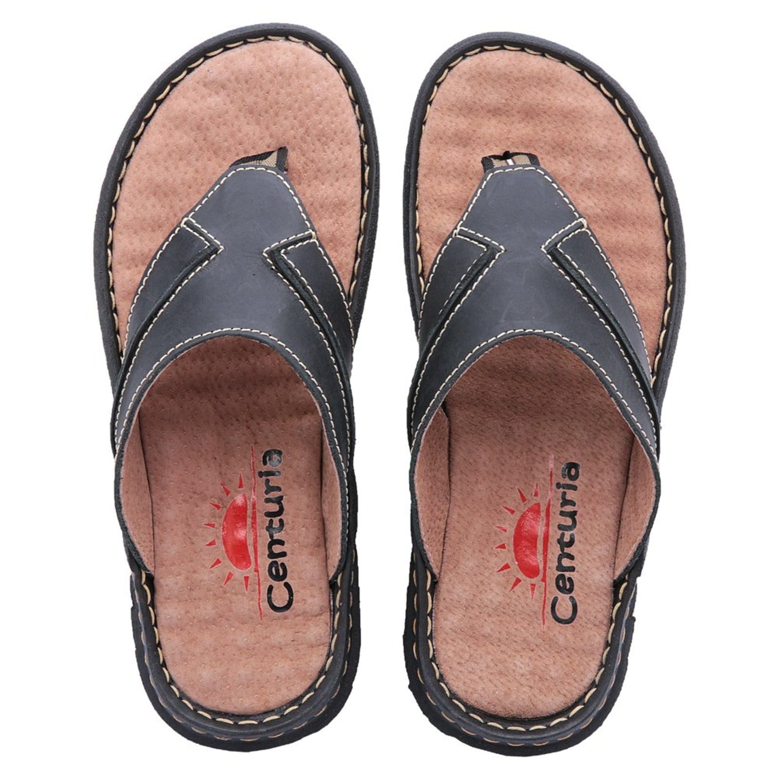Chinelo Dedo Conforto Centuria em Couro