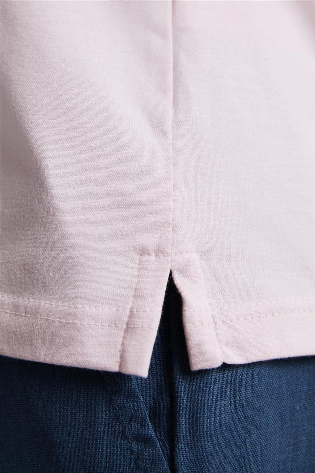 Vista principal HIGHSTIL Polo Manga Curta com Zíper Slim Fit HIGHSTIL rosa