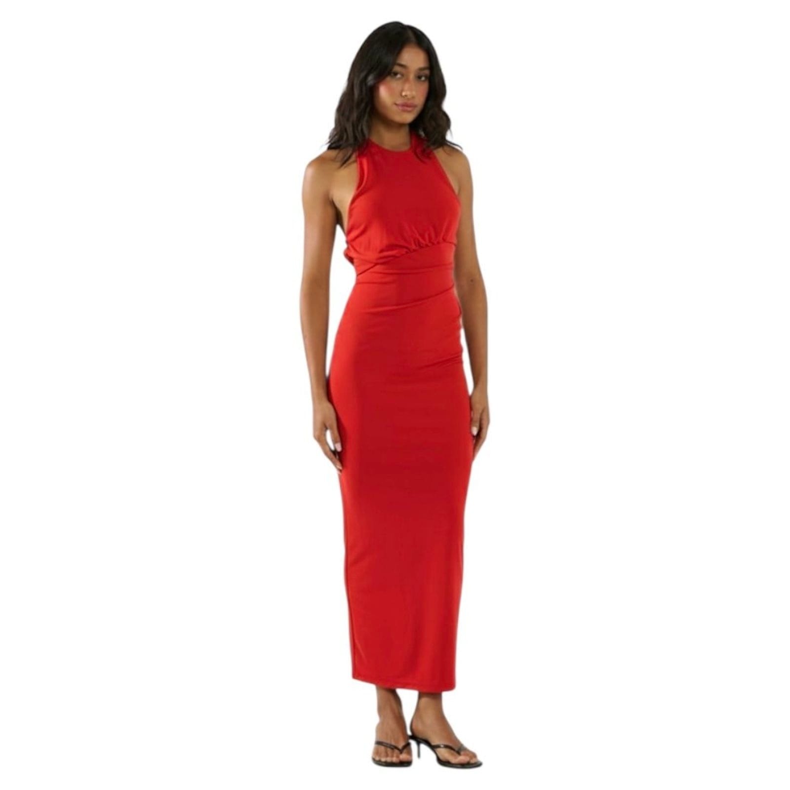 Vestido Slim Midi Decote Costas Colcci CLC Temper