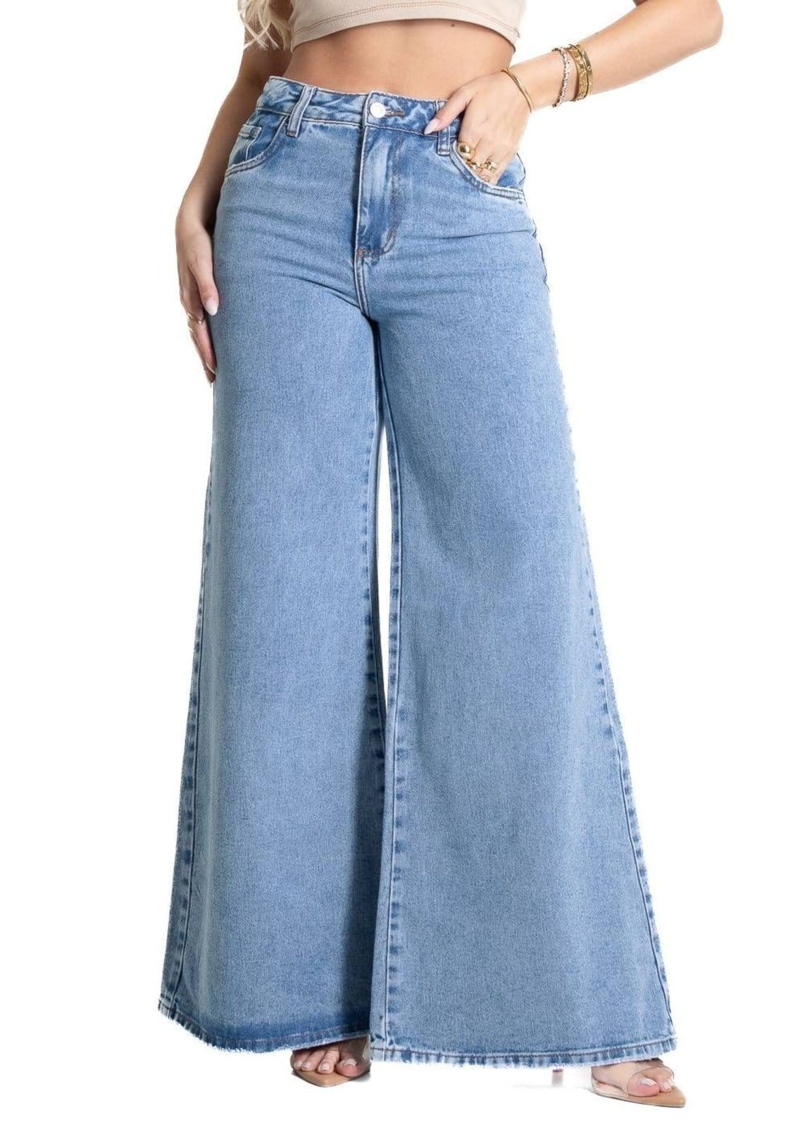 Calça Jeans Sawary Extra Wide Leg - 281604