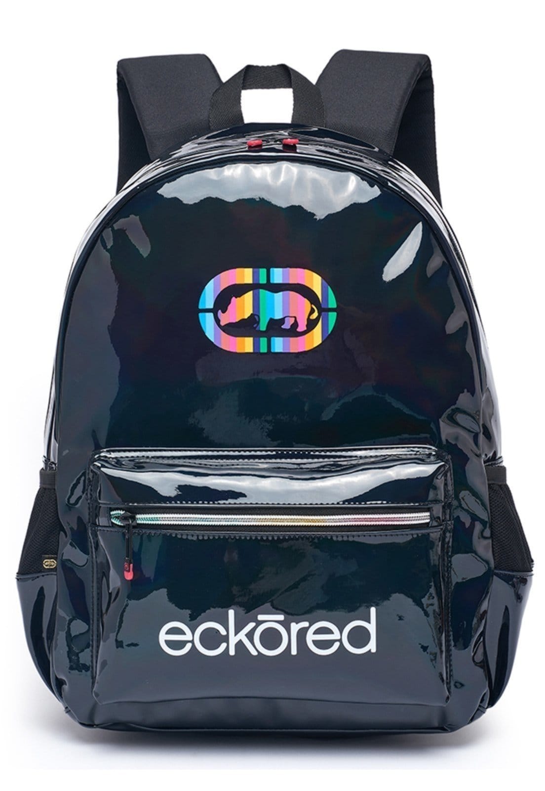 Mochila Feminina Ecko Bolsa Casual Escolar Faculdade Passeio Holográfica Reforçada