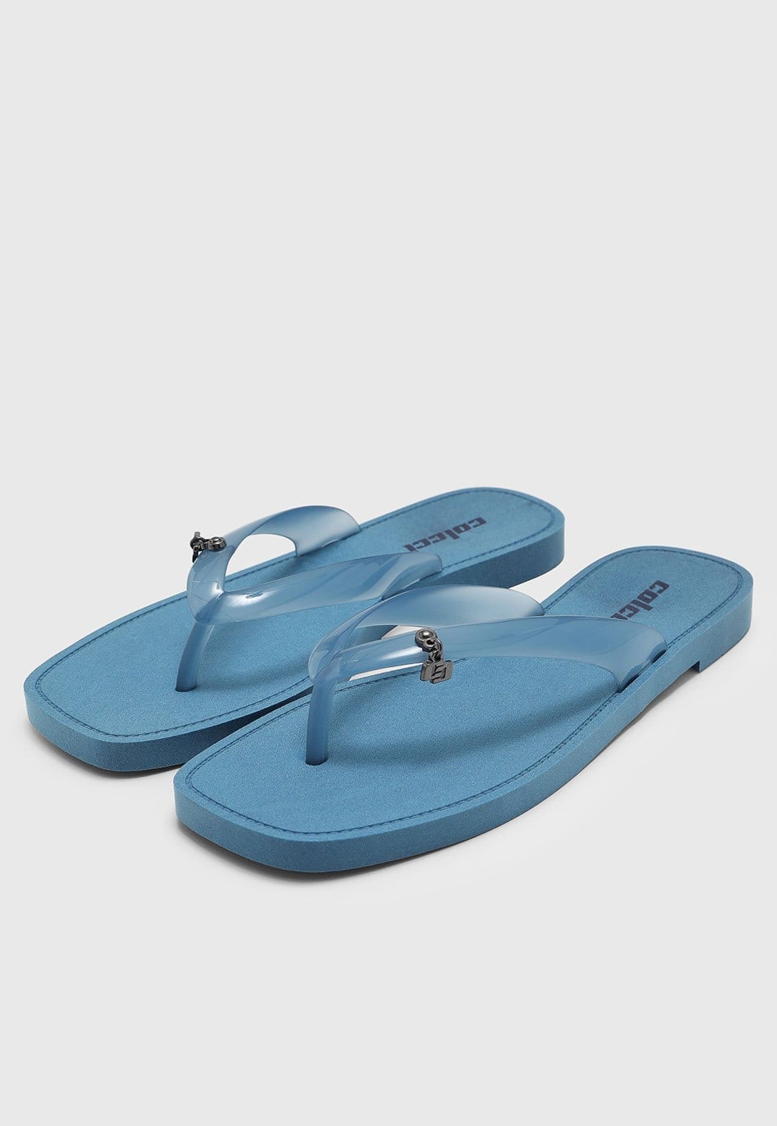 Vista 2 Chinelo Dedo Feminino Colcci Ponta Quadrada Colcci azul