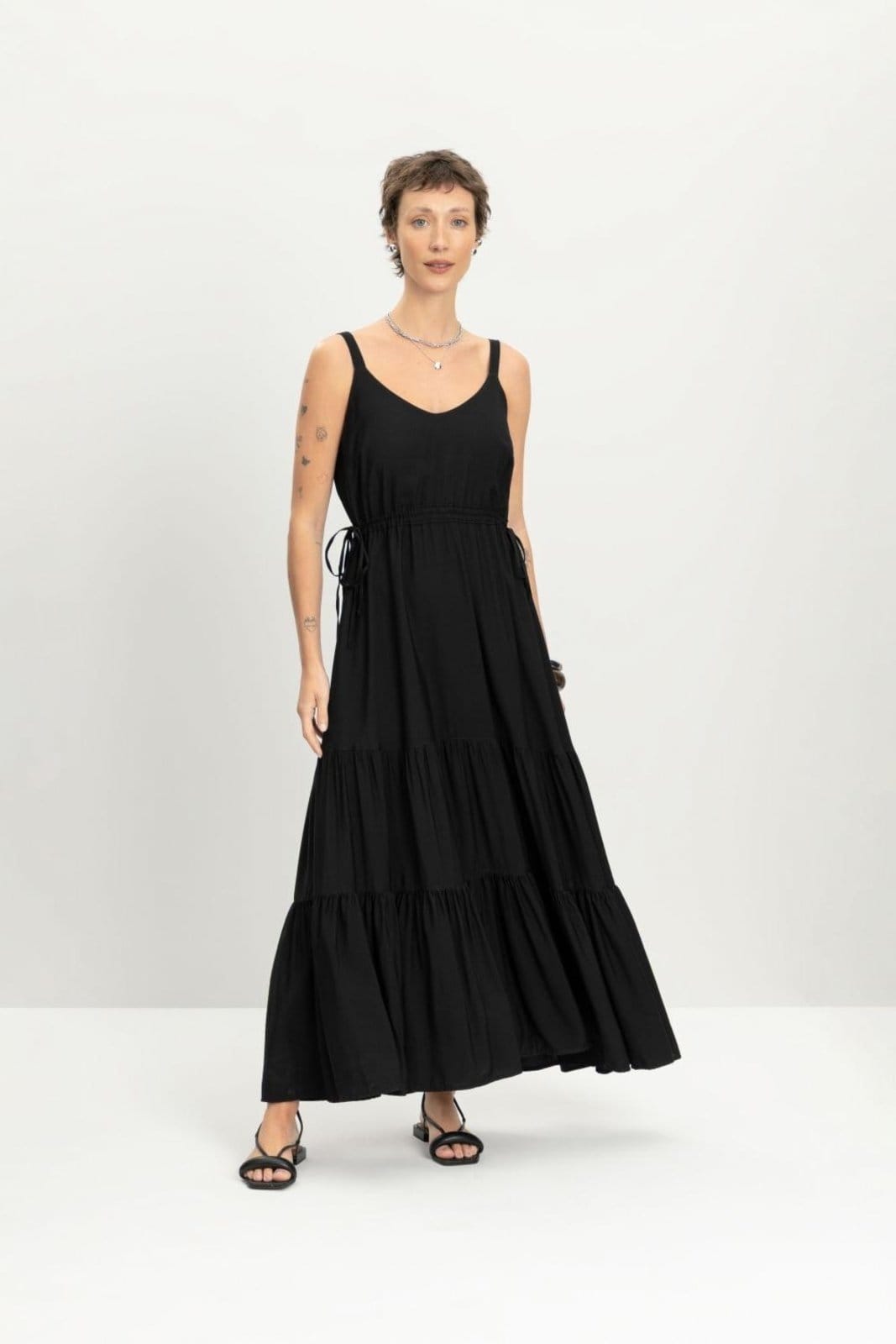 Vestido feminino longo alfaiataria Essendi