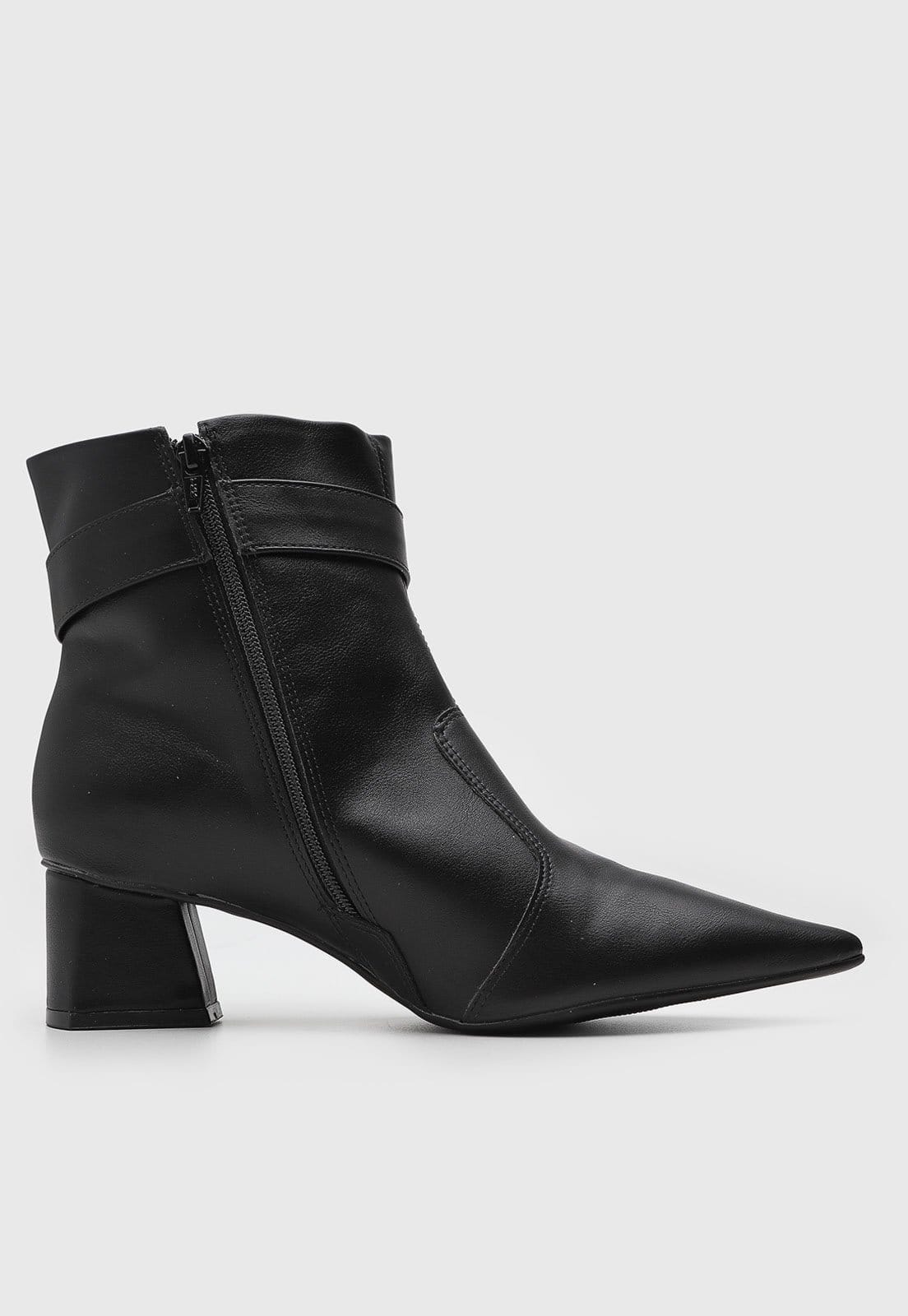 Vista 2 Bota Feminina cê Salto Médio Preta BEBECÊ preto