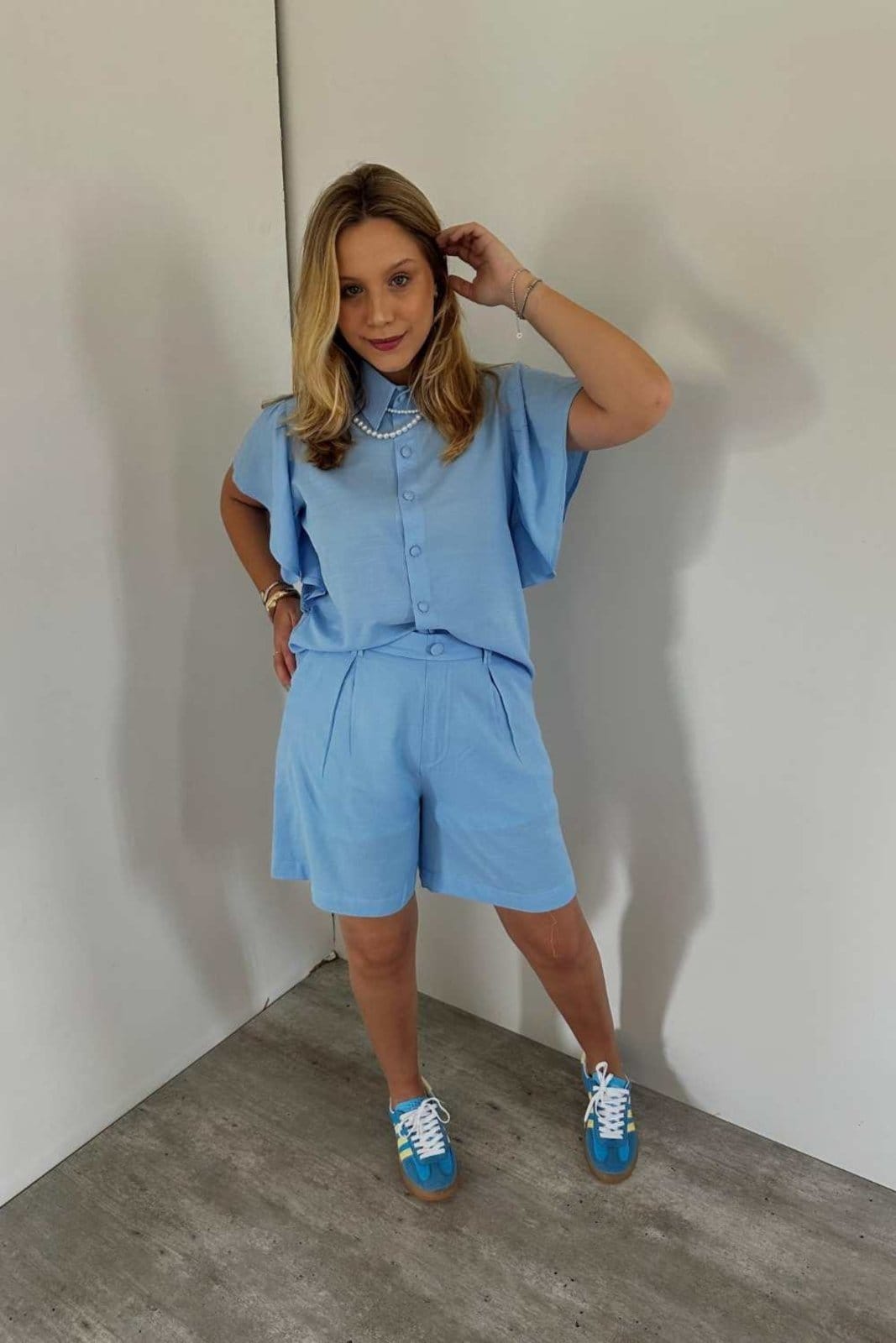 Camisa Vanibele Viscolinho Claro