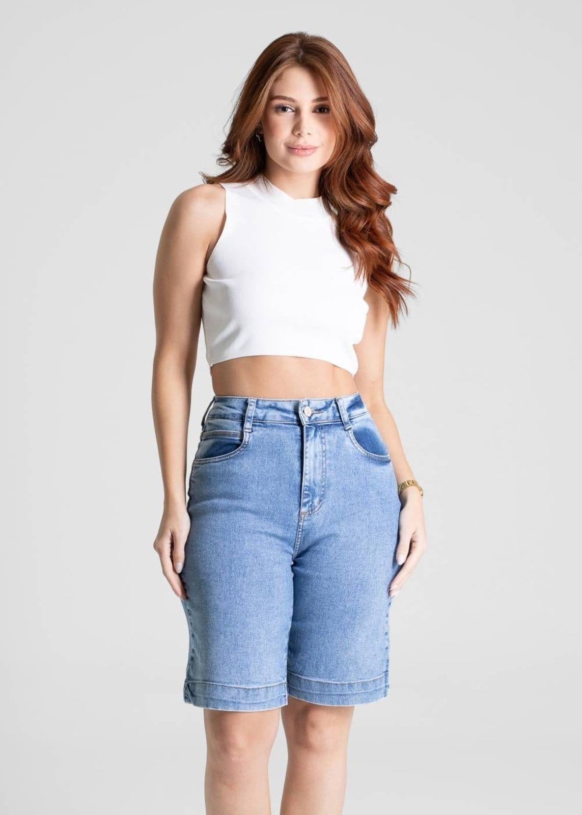 Vista 2 Bermuda Jeans Sawary - 281078 Sawary azul