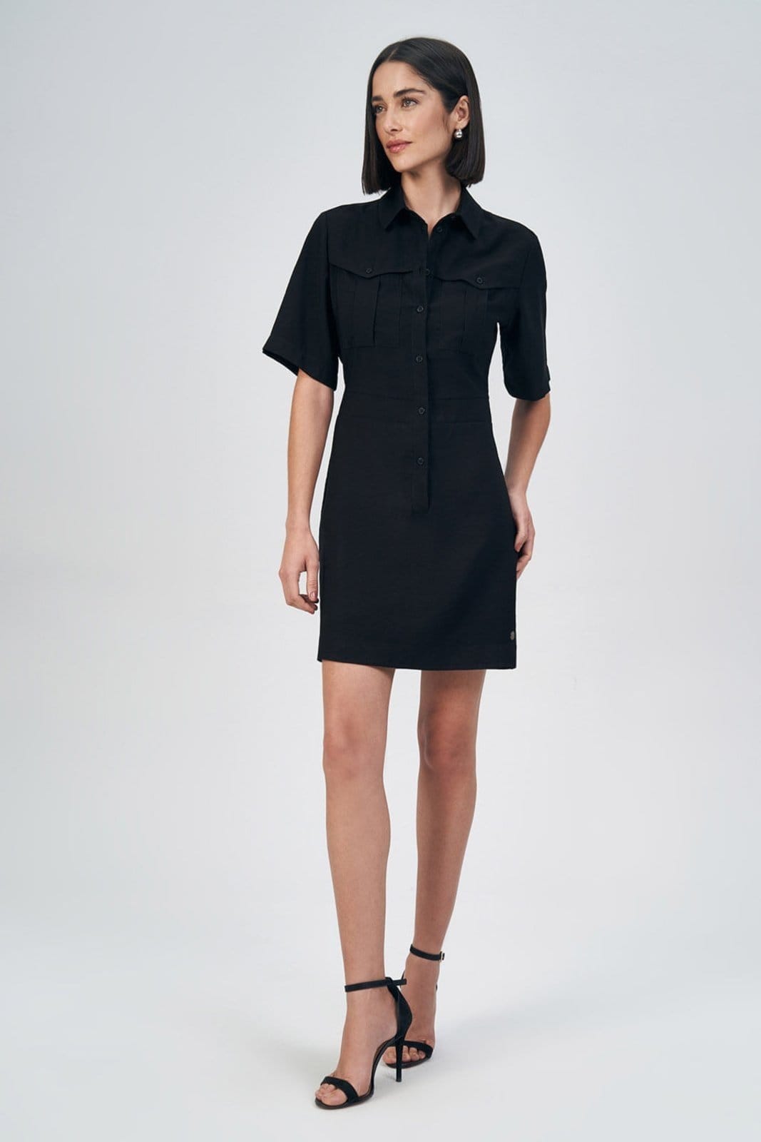 Vestido Botões Feminino Acostamento