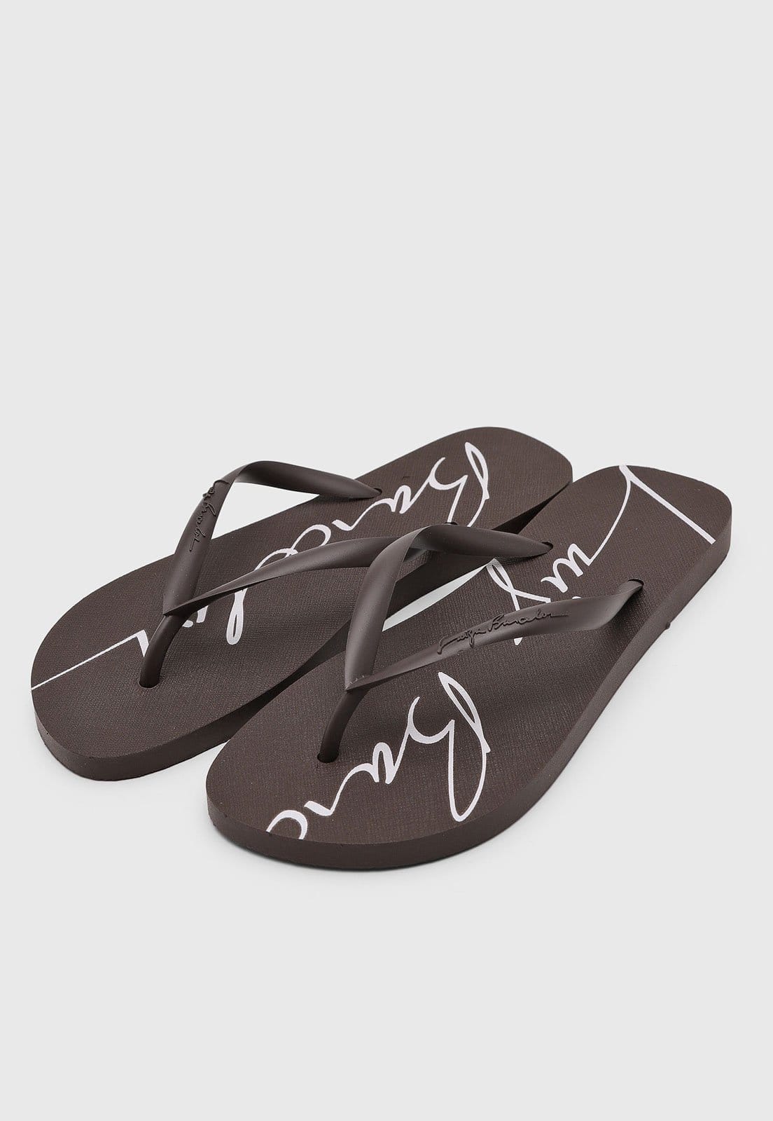 Vista 2 Chinelo Feminino Luiza Barcelos Tiras Finas Luiza Barcelos marrom