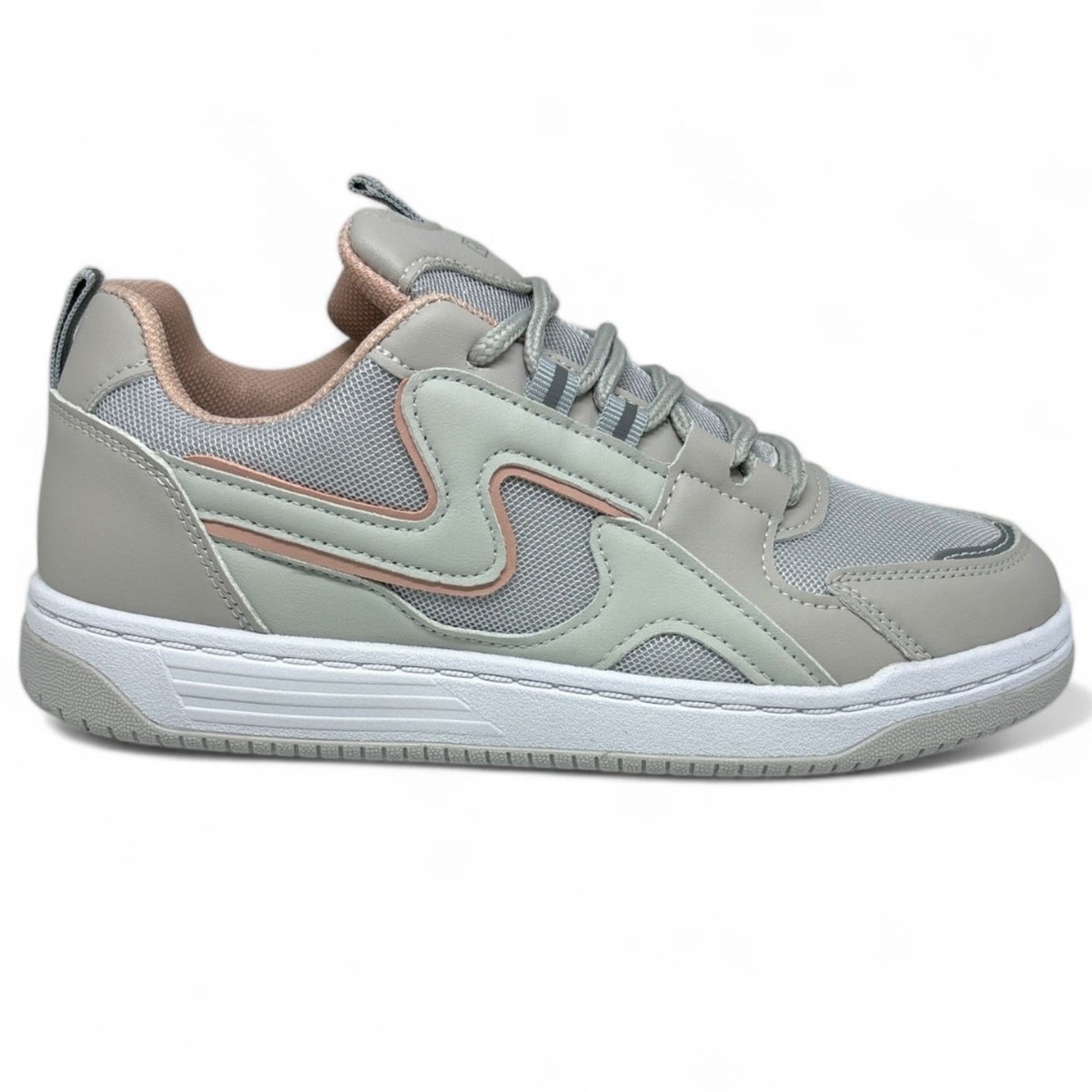 Vista 2 Tênis Feminino Sola Alta Cinza E Rosa Ramarim 2563131-2 RAMARIM cinza rosa