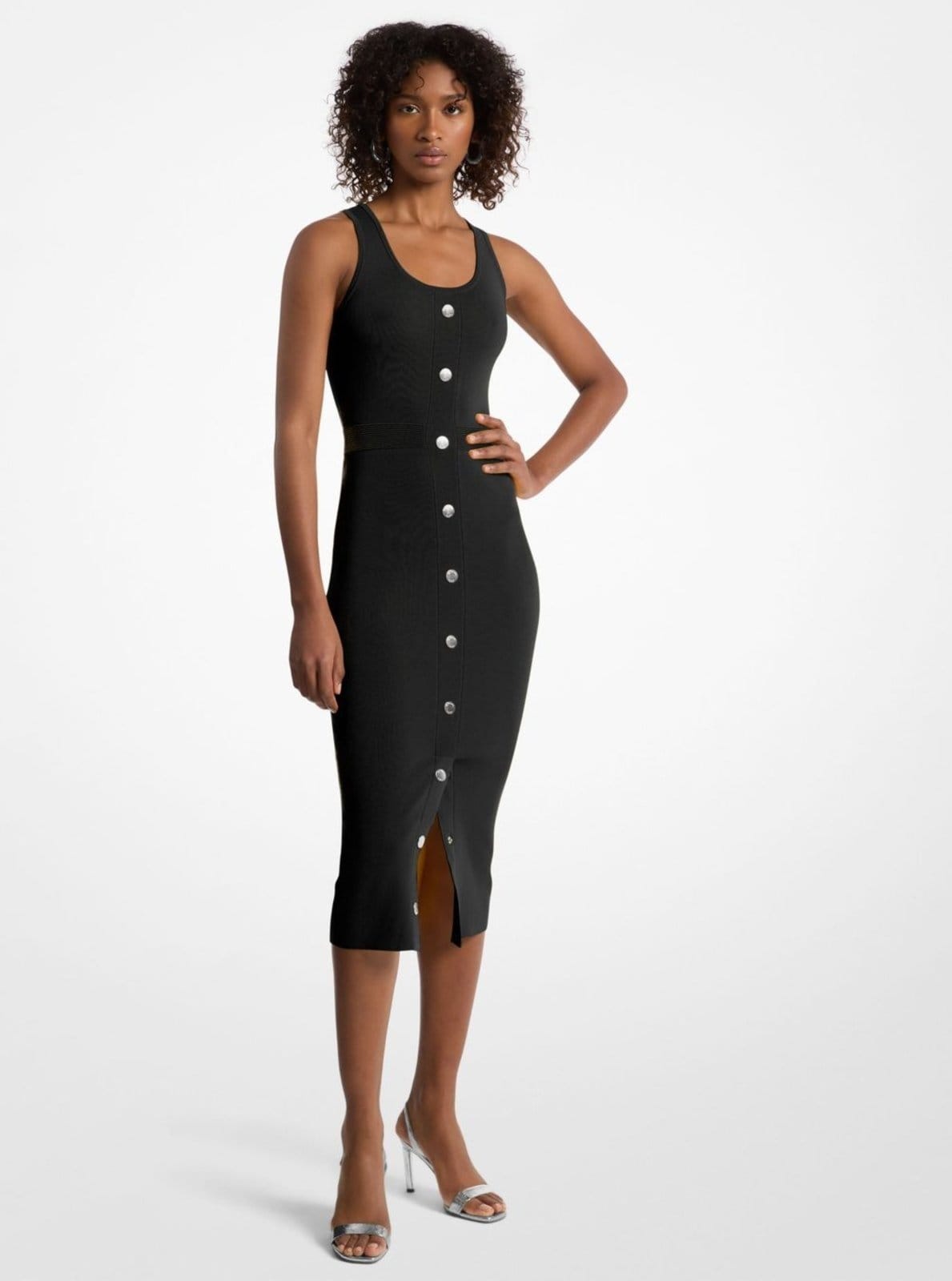 Vestido Midi De Elastano Jr582zv5zv001