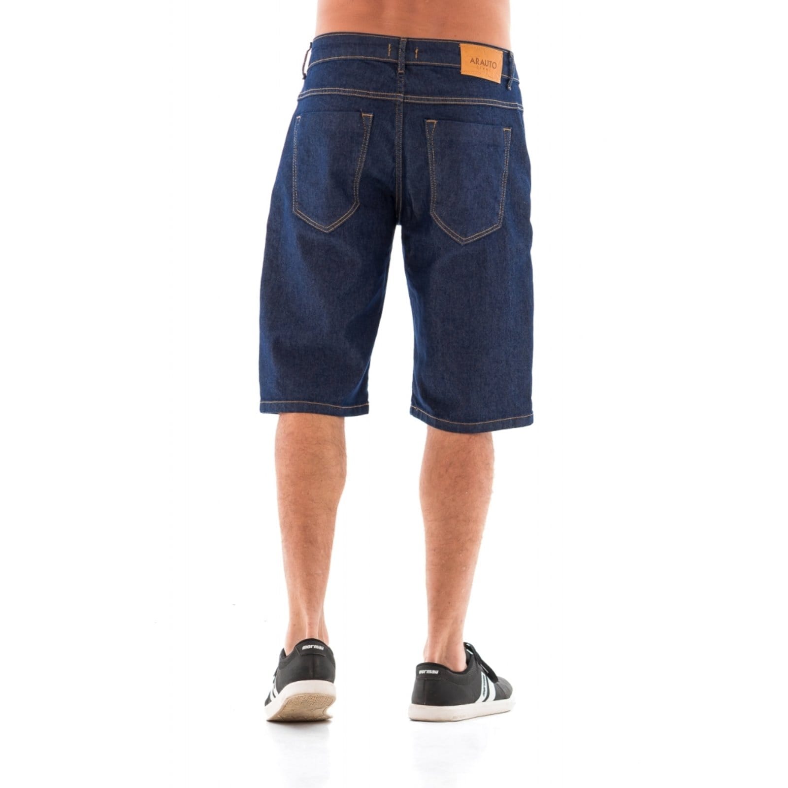 Vista 2 Bermuda Jeans Masculina Arauto Clássica ARAUTO JEANS azul