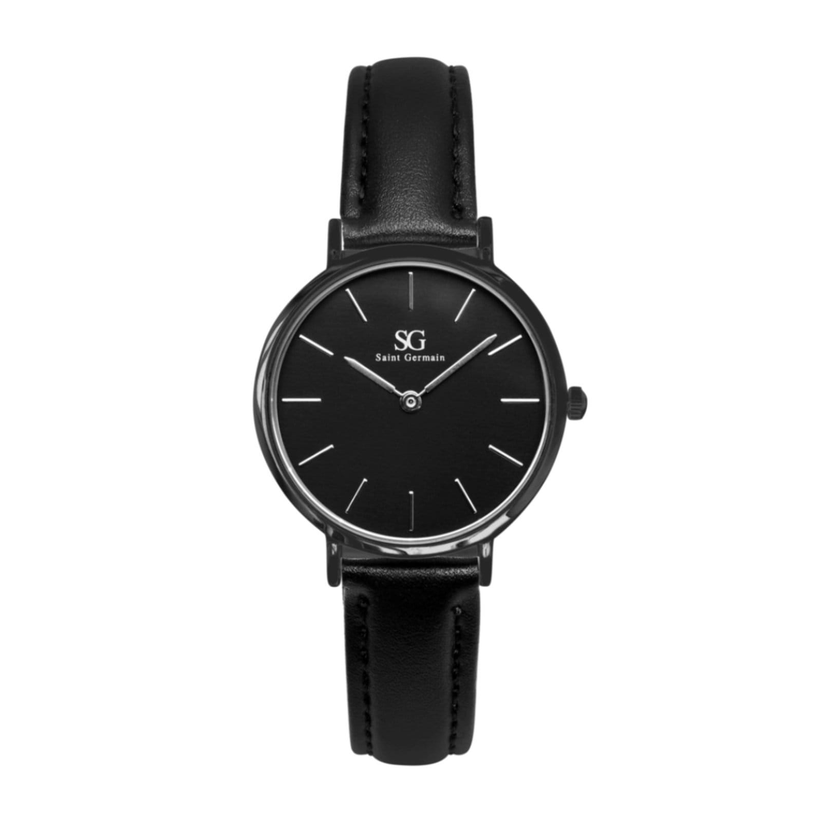 Vista principal Relógio Feminino Preto Pulseira De Couro Murray Full Black 32mm Saint Germain Brand preto black