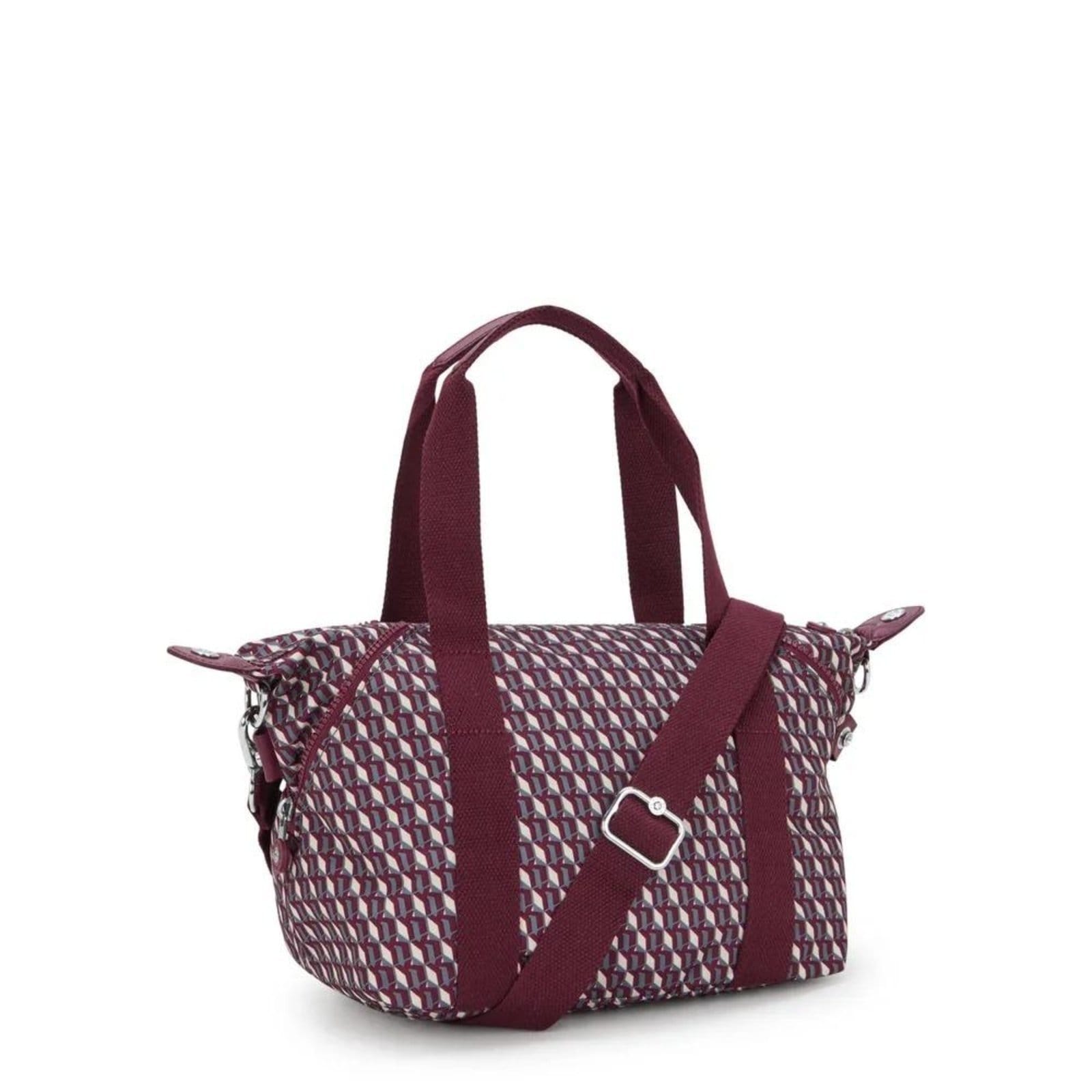 Vista 2 Bolsa Kipling Art Mini 3DK Wine Kipling vermelho