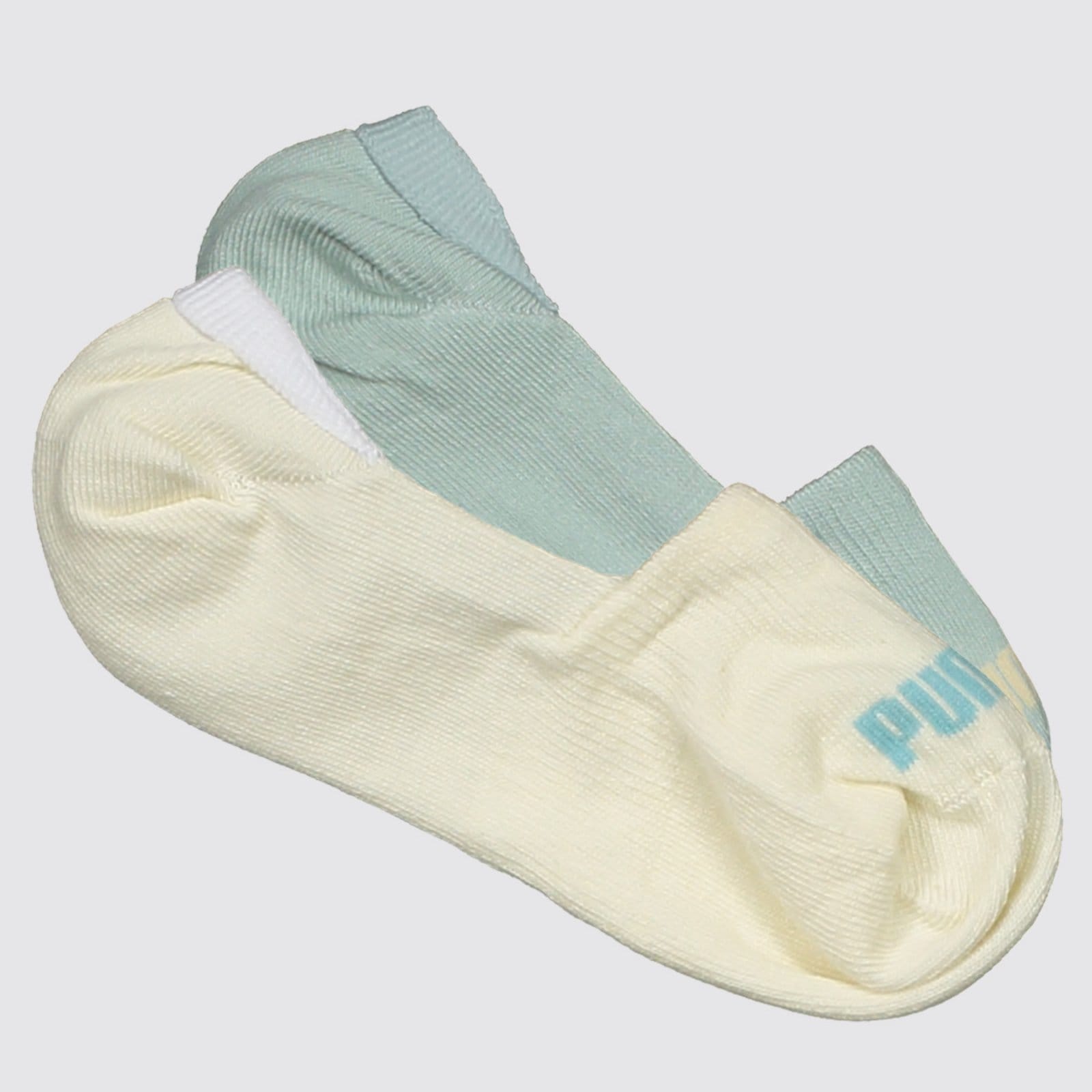 Kit Meia Puma Invisível 6 Pares Feminina e Off White - 2