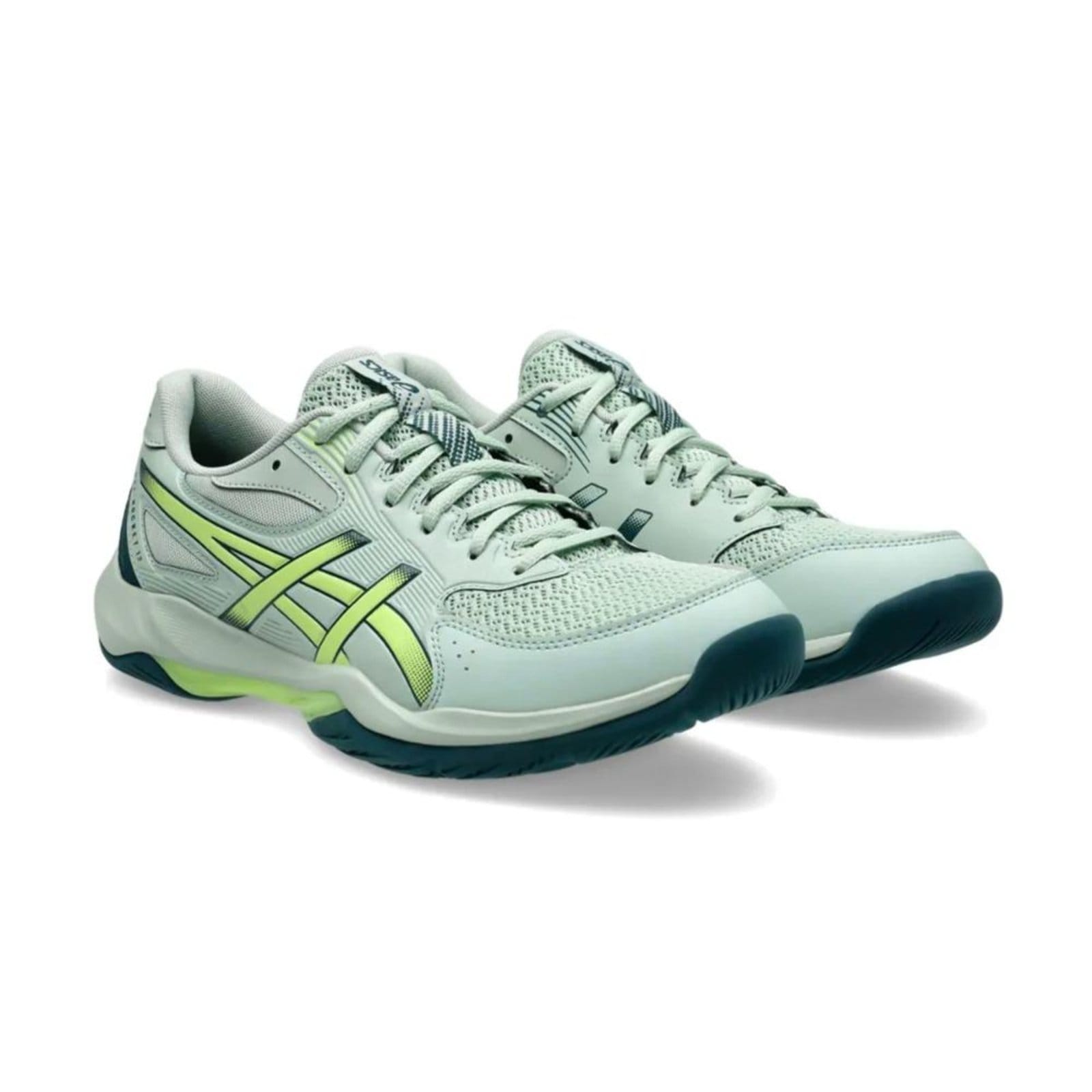 Vista 2 Tênis Asics Masculino Gel-Rocket 12 Quadra ASICS verde
