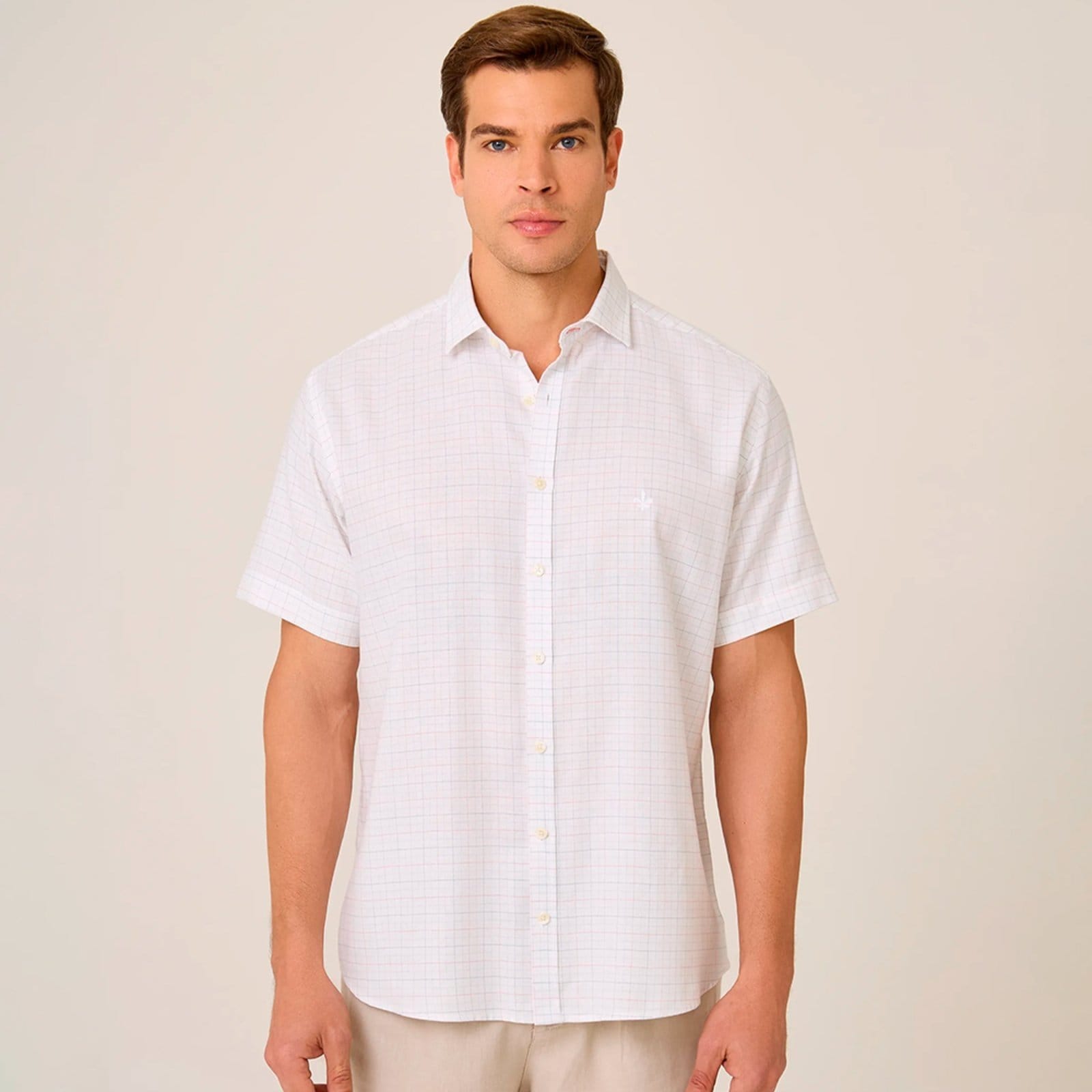 Camisa Dudalina Comfort Xadrez Ox Pr26 Masculino