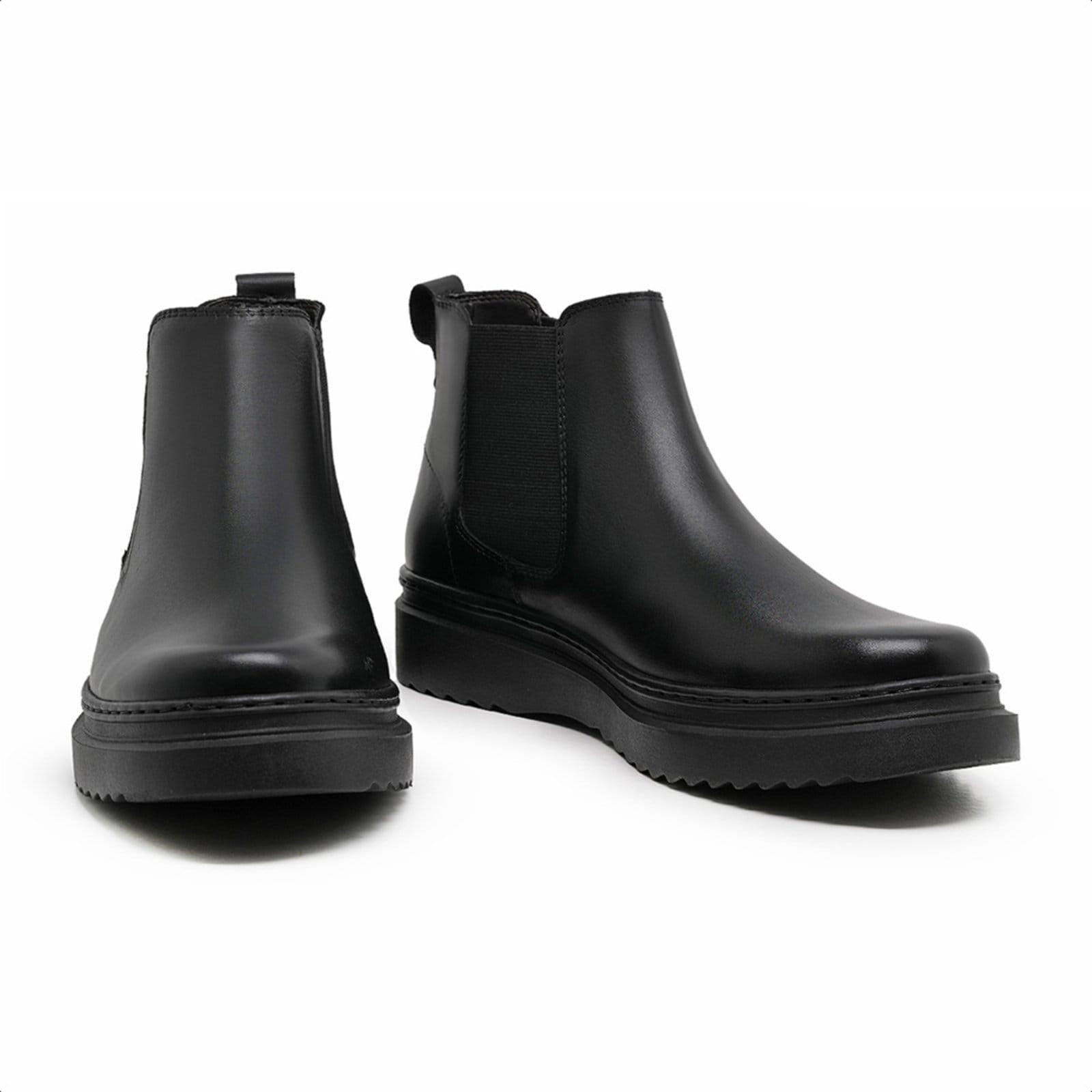 Vista 2 Bota Chelsea Casual Masculina Malbork Couro 2505_00P Malbork preto