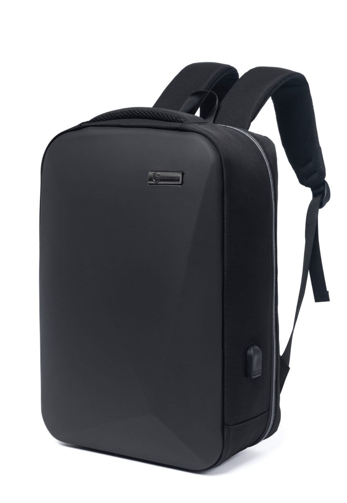 Vista 2 Mochila Notebook Masculina Preta Tsa Usb Reforçada Swissport preto