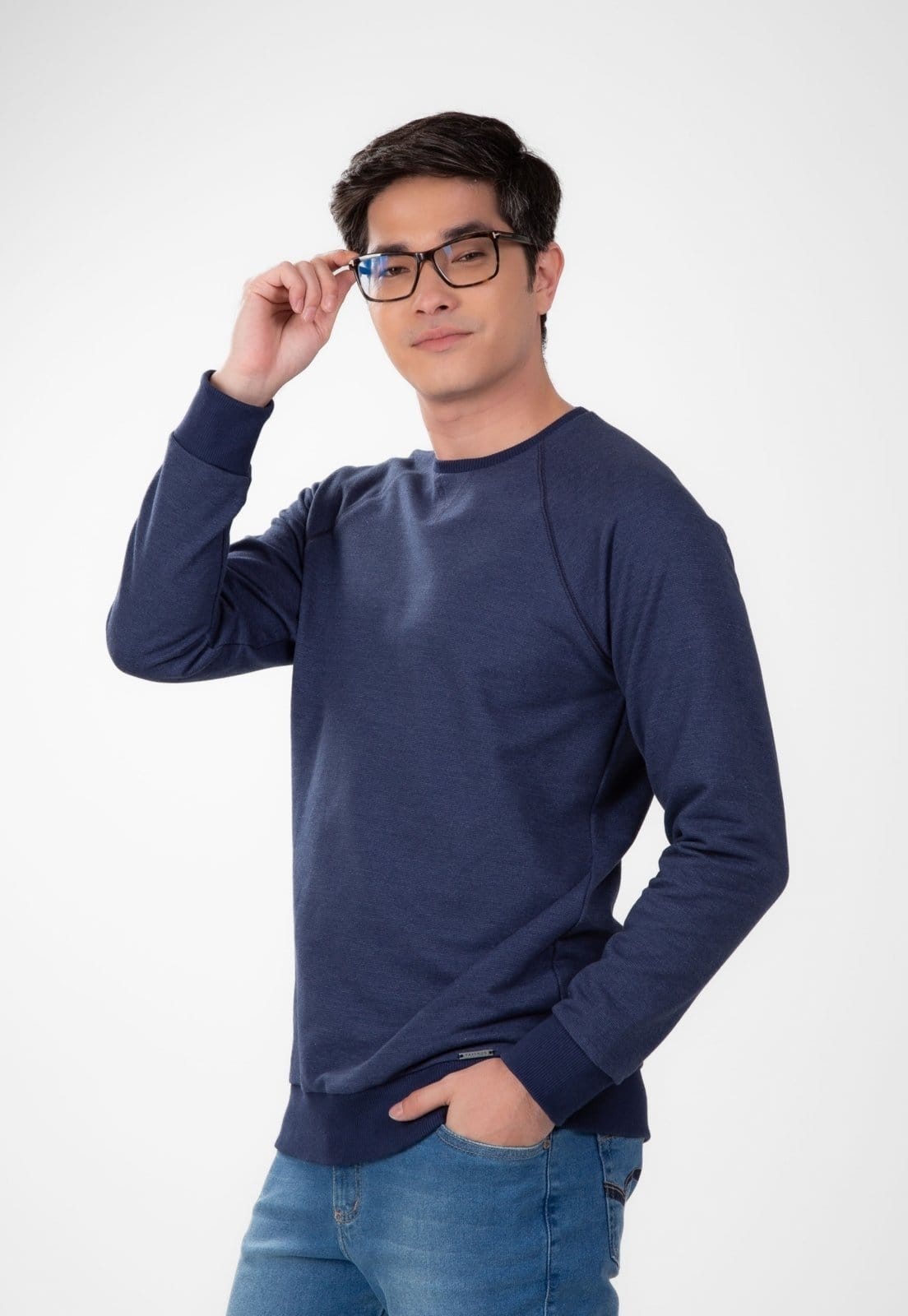 Blusão Traymon Manga Raglan Marinho