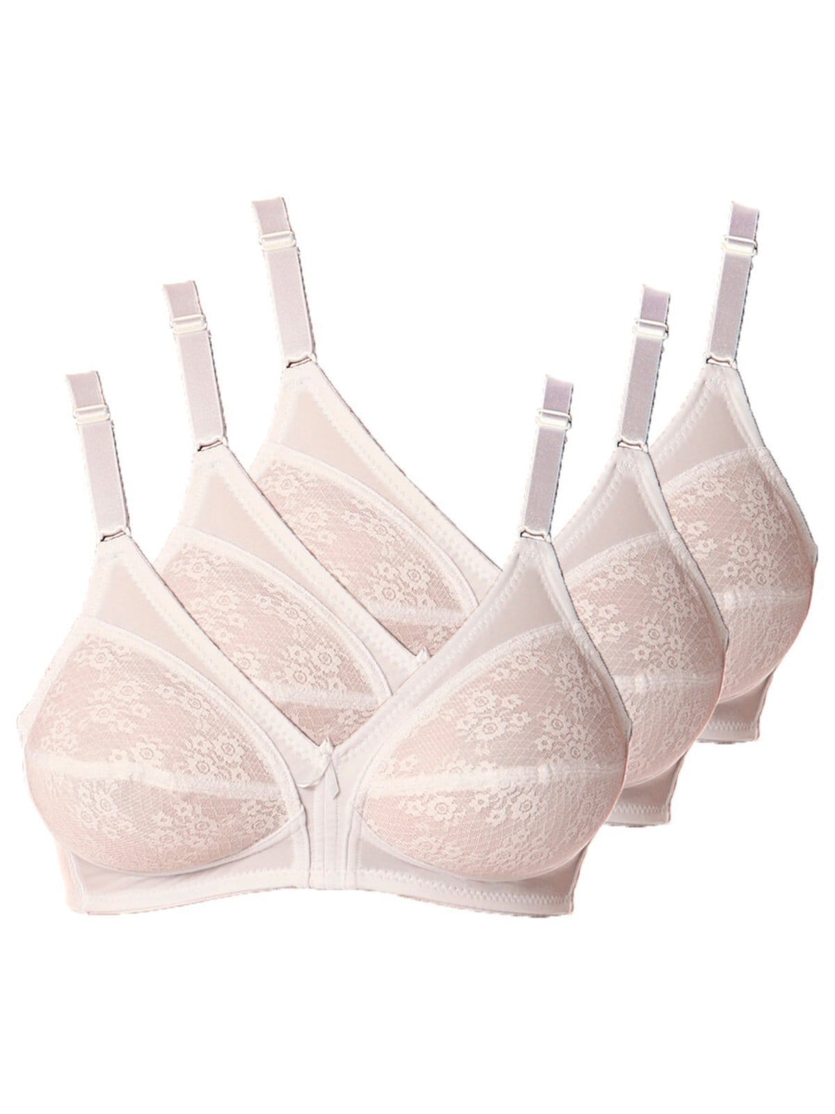 Kit com 3 Sutiãs Sustentação Colonial Demillus 61383/78383 Taça B