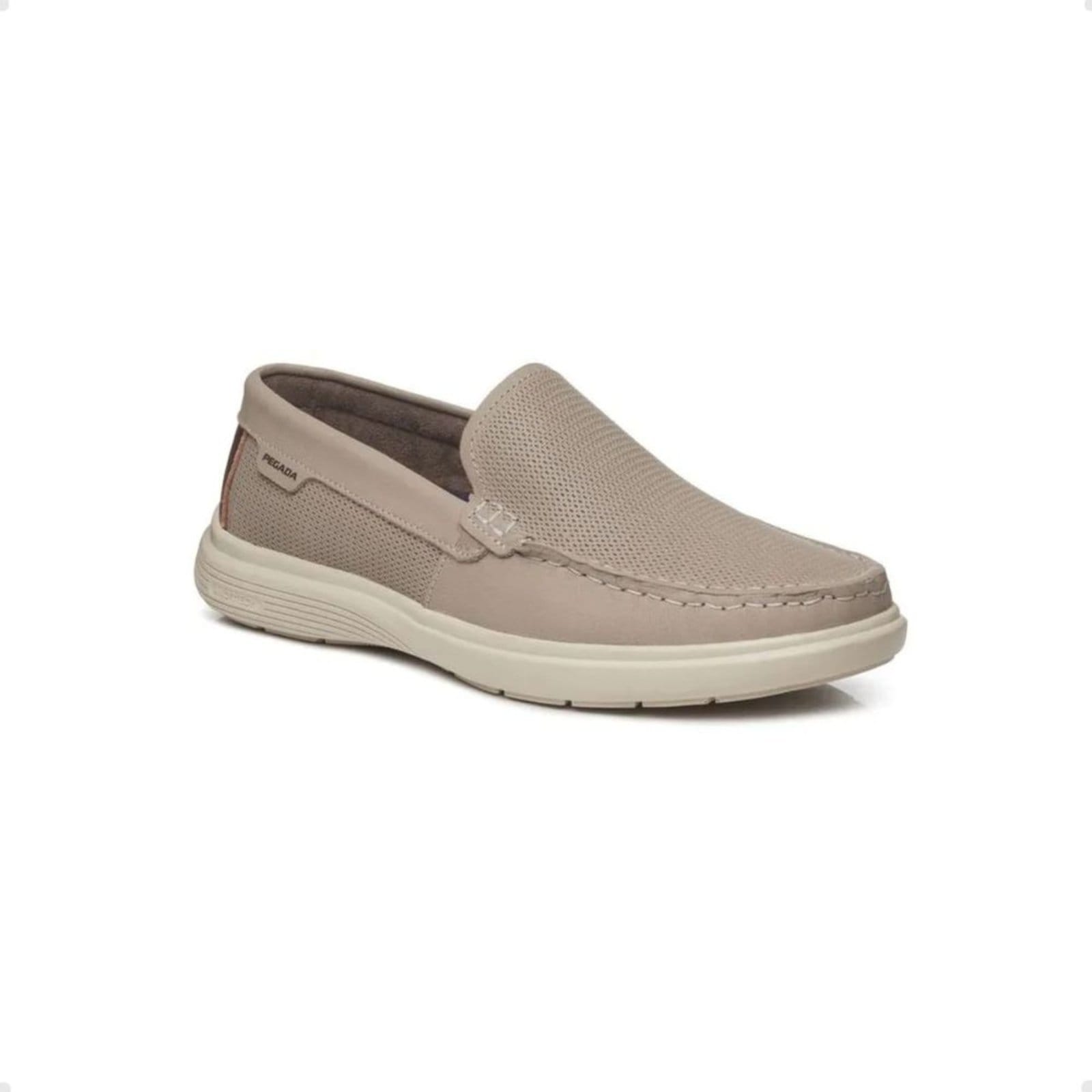 Vista 2 Mocassim Masculino Pegada Navale Cinza PEGADA azul