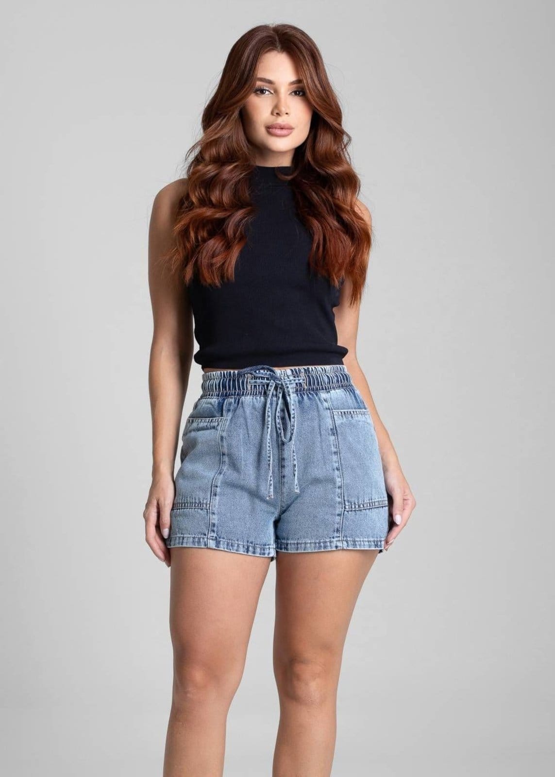 Vista 2 Shorts Jeans Sawary - 282122 Sawary azul
