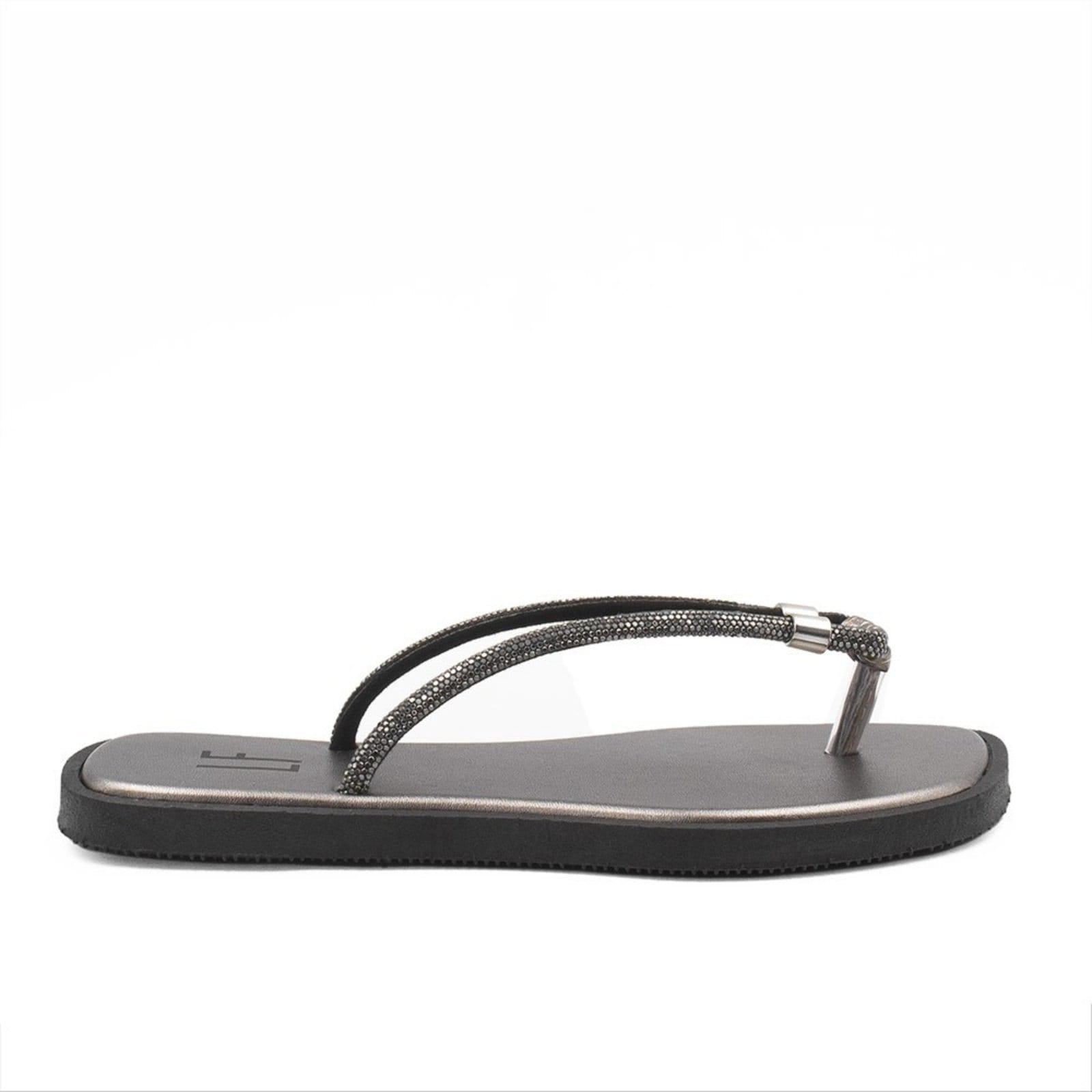 Chinelo Zatta Brilho Dandada Prata Velho