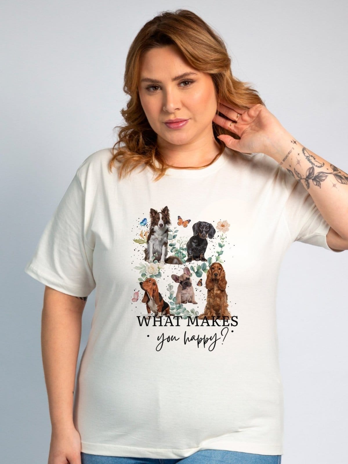 Blusa Feminina Cianitas Off Estampa Dog What Makes - 2